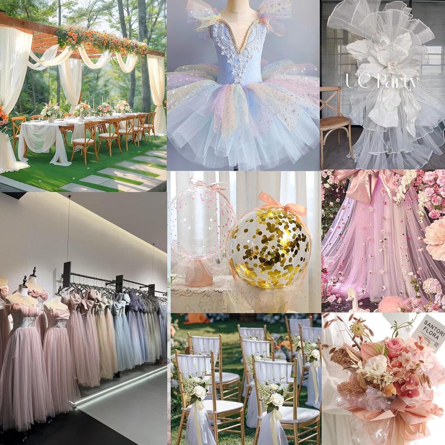 Glitter Tulle Fabric 56 Inch by 5.5 Yards Fabric Tulle Bolt for Wedding Christmas Decorations DIY White Tutu Baby Shower Table Skirt Ceiling Decor Birthday Party Craft Supplies-Dusty Rose Pink