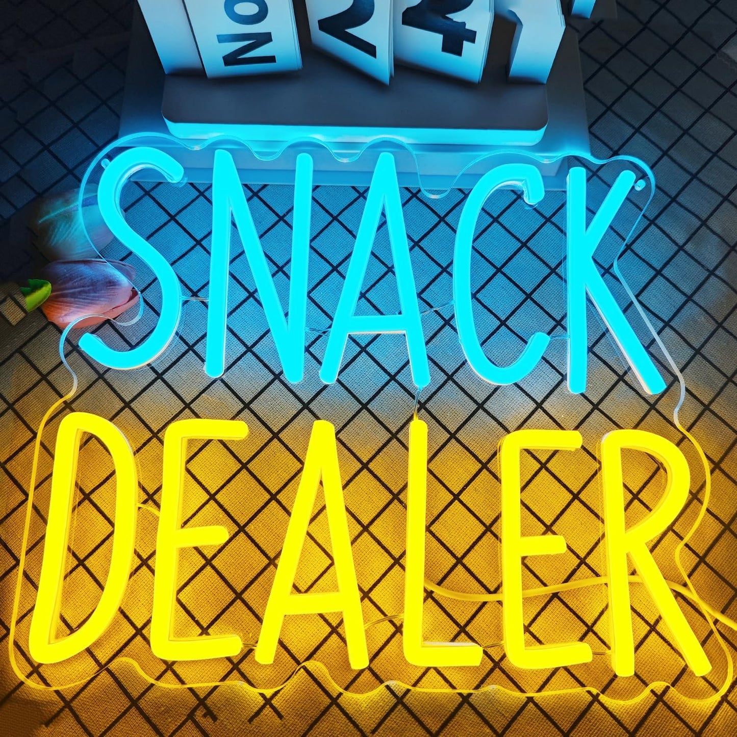 Snack Dealer Neon Sign Snack Bar Led Neon Sign for Wall Decor Dimmable Snacks Neon Light USB Powered Snacks Neon Light Sign for Party Decor