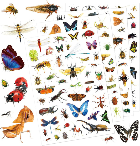Insect Animals Stickers 840 Count Insect Bug Butterfly Animal Stickers Party Favors Gifts Sticky Decor for Scrapbook Calendar Planner Gift Wrap Decor