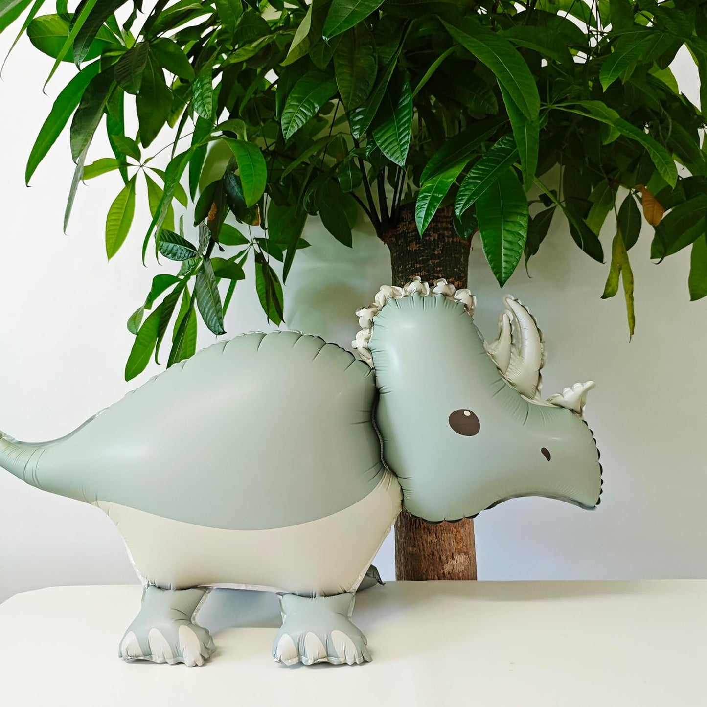 Matte Self Standing Dinosaur Tyrannosaurus Animal Balloons inflatable Triceratops Foil Balloons for Dinosaur themed Three Rex Birthday Party Boy Baby Shower Kids Adults Birthday Party Supplies Decor