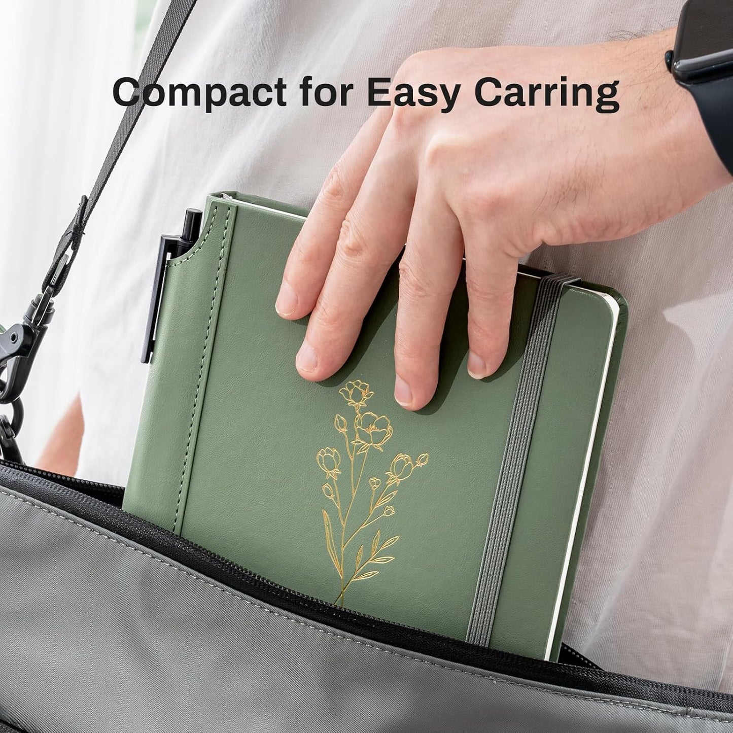 Lined Journal for Women 100 GSM 288 Pages Leather Journals for Writing A5 Hardcover Travel Journals Notebook Gift Set with Pen for Work Daily Writing