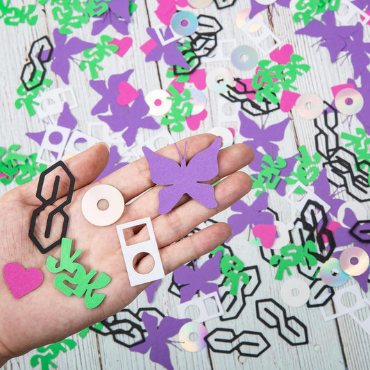 200 Pcs Y2K Party Confetti - Y2K Bachelorette Party Decorations - 2000s Theme - 90s Party Decorations - Y2K Party favors - Table Decor - 90s Cd Paper confetti - Birthday Party Supplies