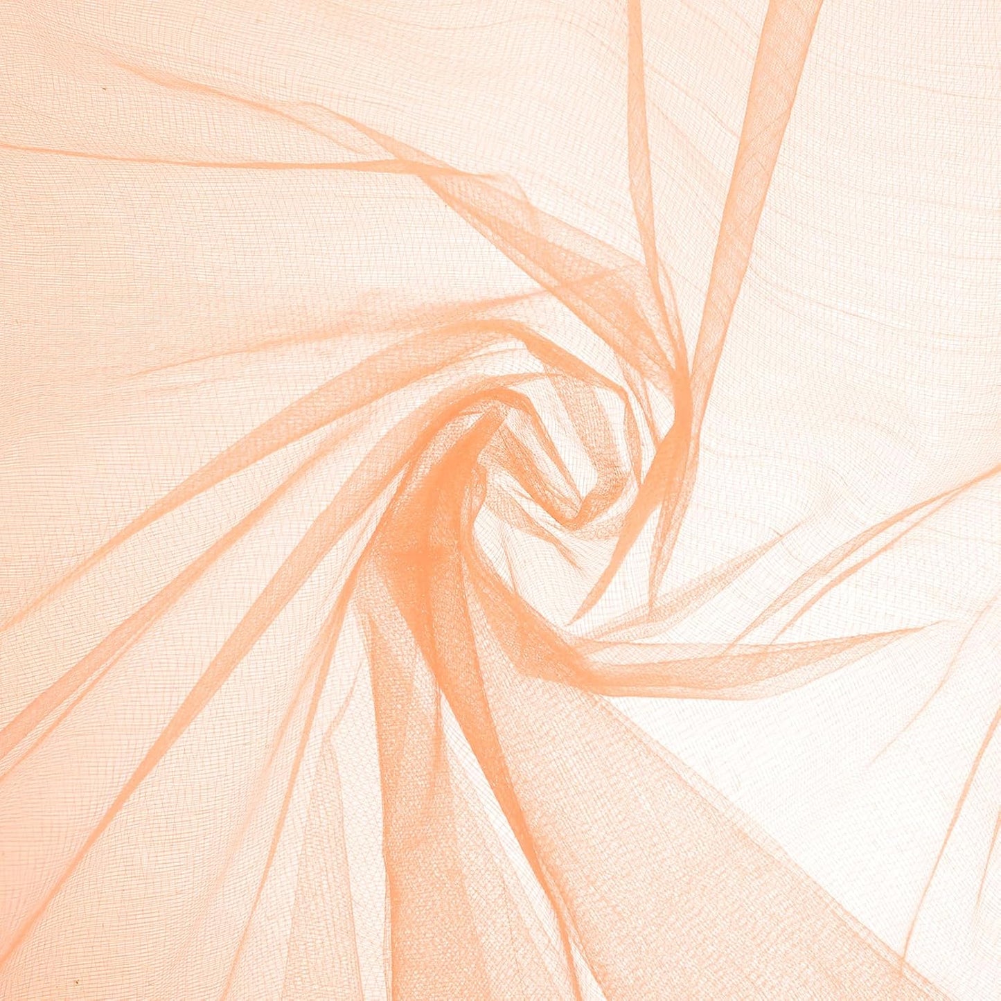 uxcell 19" by 5.5 Yard Tulle Fabric Backdrop Curtains for DIY Tutu Skirt Shower Decor Wedding Crafts Birthday Party Supplies, Orange