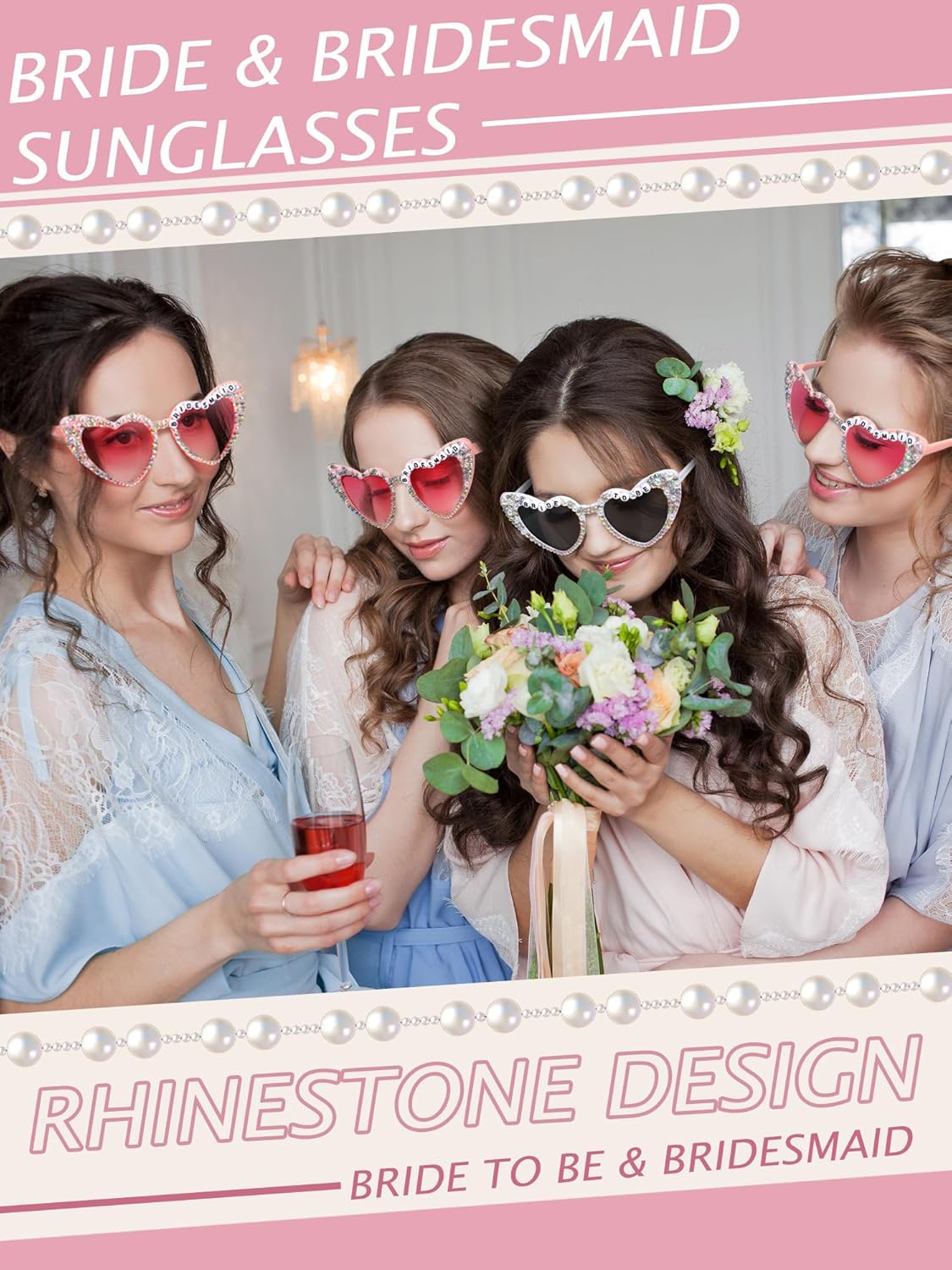 12 Pcs Bachelorette Party Sunglasses for Bridesmaids Bride Sunglasses for Wedding Party Favors