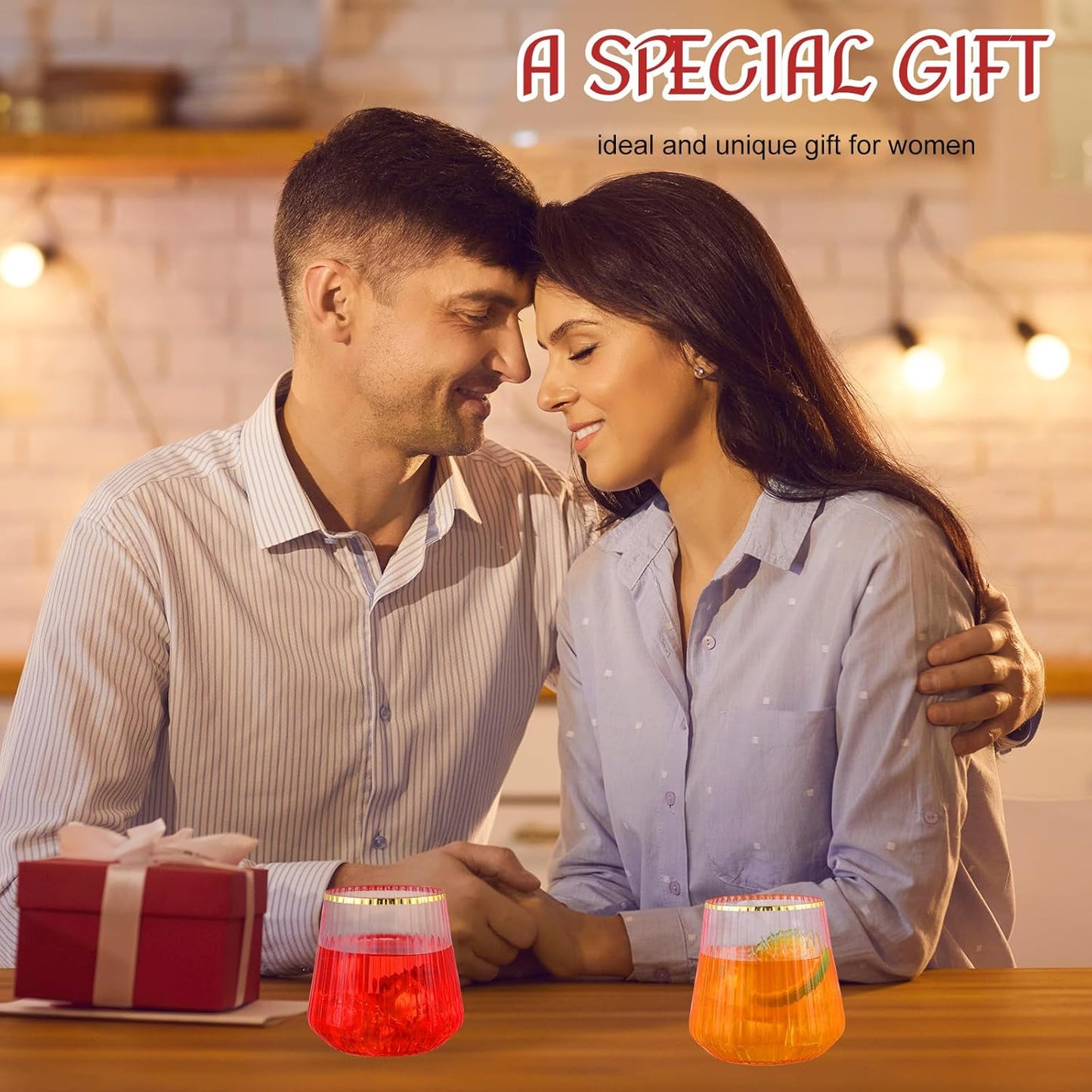 24 Pcs Pink Plastic Wine Glasses Ribbed Disposable Wine Glasses Unbreakable Stemless Champagne Whiskey Cups Ribbed Cocktail Plastic Cups for Wedding Home Office Bar (12 oz,Gold rim)