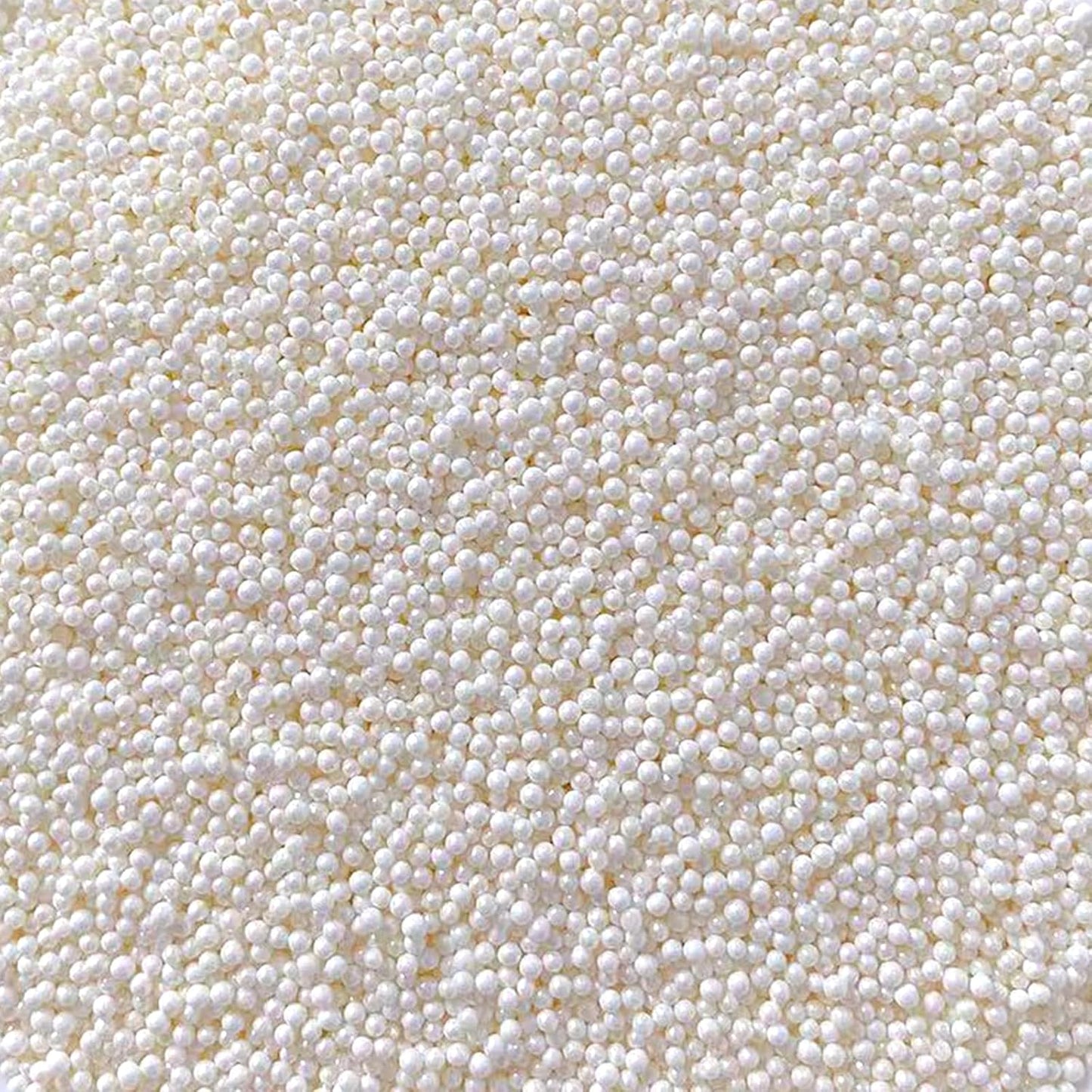 Sentovac White Nonpareils Sprinkles Edible 2mm Mini Peals Cake Decorating Sugar Candy Cookie Cake Cupcake Topper Ice Cream Baking Decorations Halloween Christmas Valentines Wedding Supplies