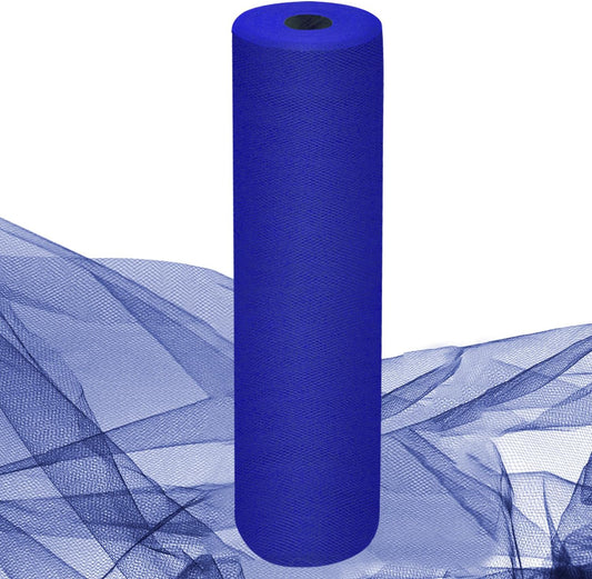 Royal Blue Tulle Fabric Rolls 54 Inch by 10 Yards Fabric Tulle Bolt for Wedding Decorations DIY Tutu Baby Shower Table Skirt Birthday Party Craft Supplies