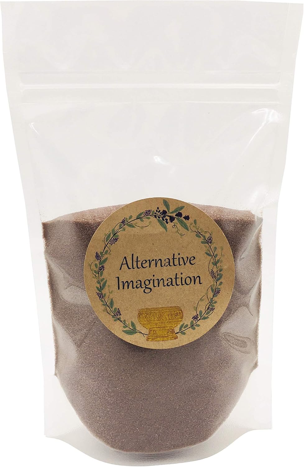 Brown Fine Colored Sand for Ritual Use, Zen Gardens, Incense Burners, Smudging Bowls, Unity Ceremonies, Mandalas, Spiritual Practices, Arts & Crafts by Alternative Imagination (1 Pound)