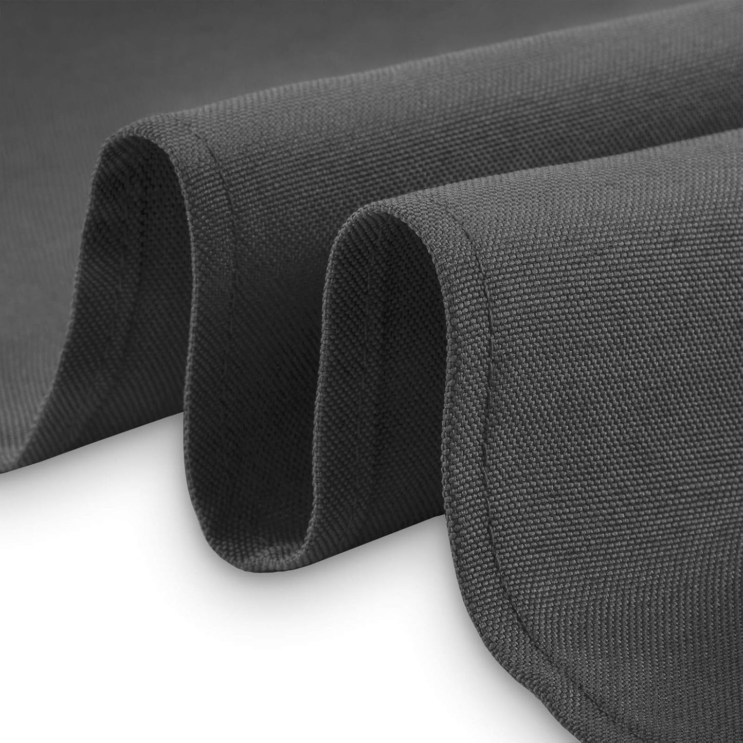 Lann's Linens - 10 Premium 60" x 102" Tablecloths for Wedding/Banquet/Restaurant - Rectangular Polyester Fabric Table Cloth - Dark Gray
