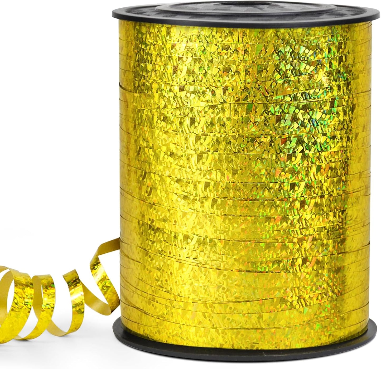 Gold Curling Ribbon - 500 Yard Shiny Metallic Curly Gift Ribbon for Wrapping, Balloons & Floristry