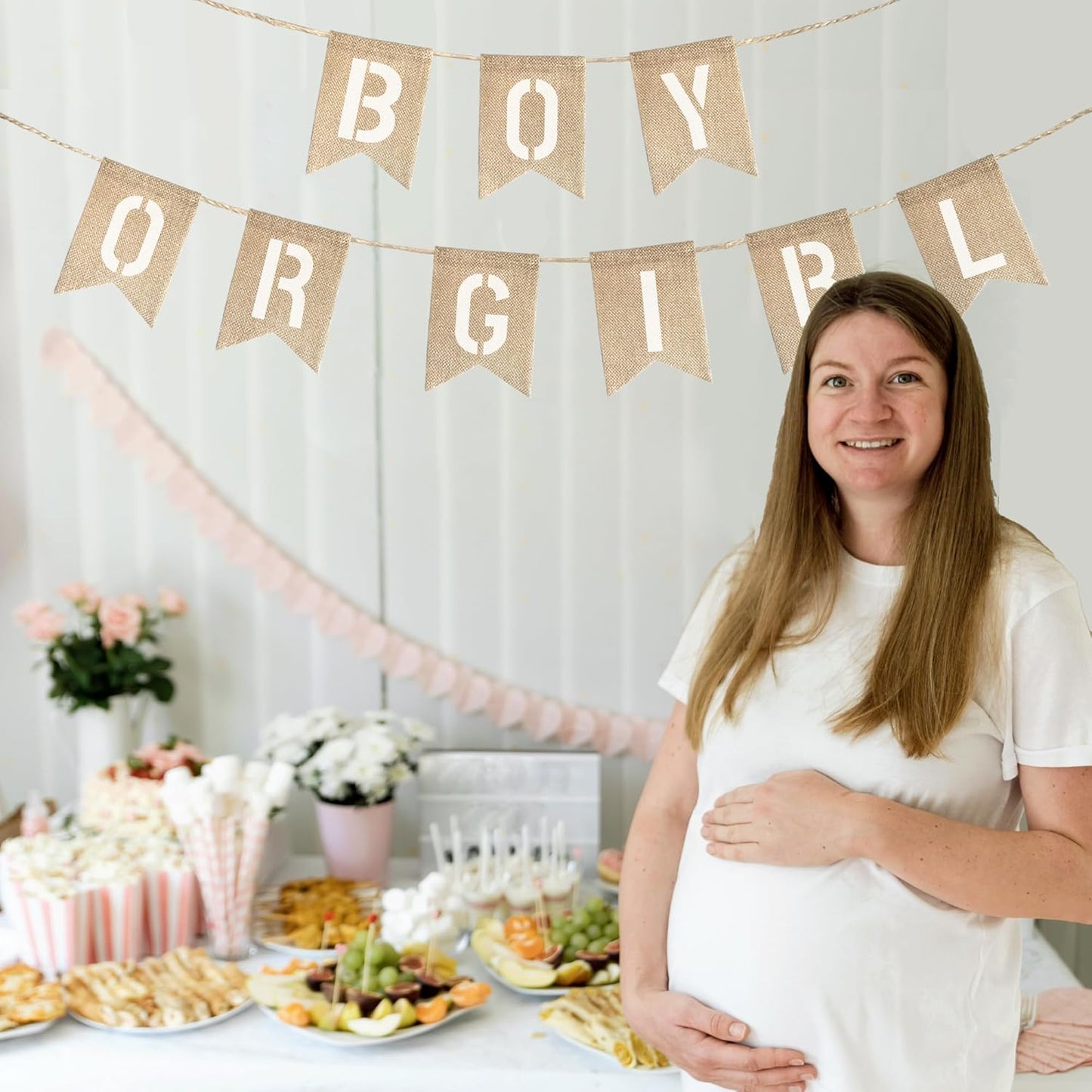 40 PCS DIY Burlap Banner with 42 PCS Letter Stencil Kit For Birthday Personalized Burlap Banner Set For Party