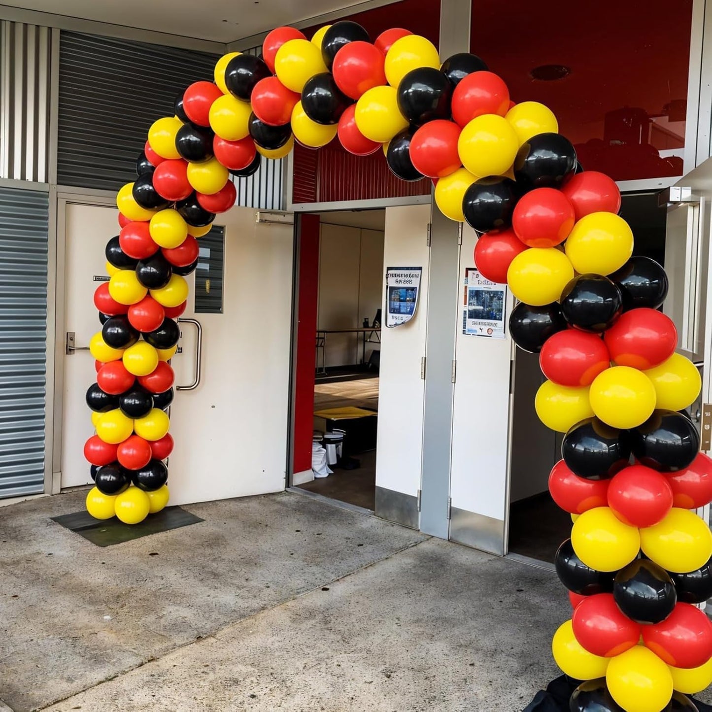 Red Yellow Black Balloons, 50pcs Yellow Black Red Balloons, Printed Balloon Confetti Balloon For Boys Men Birthday Baby Shower Party Wedding Bachelorette Graduation Anniversary Decorations