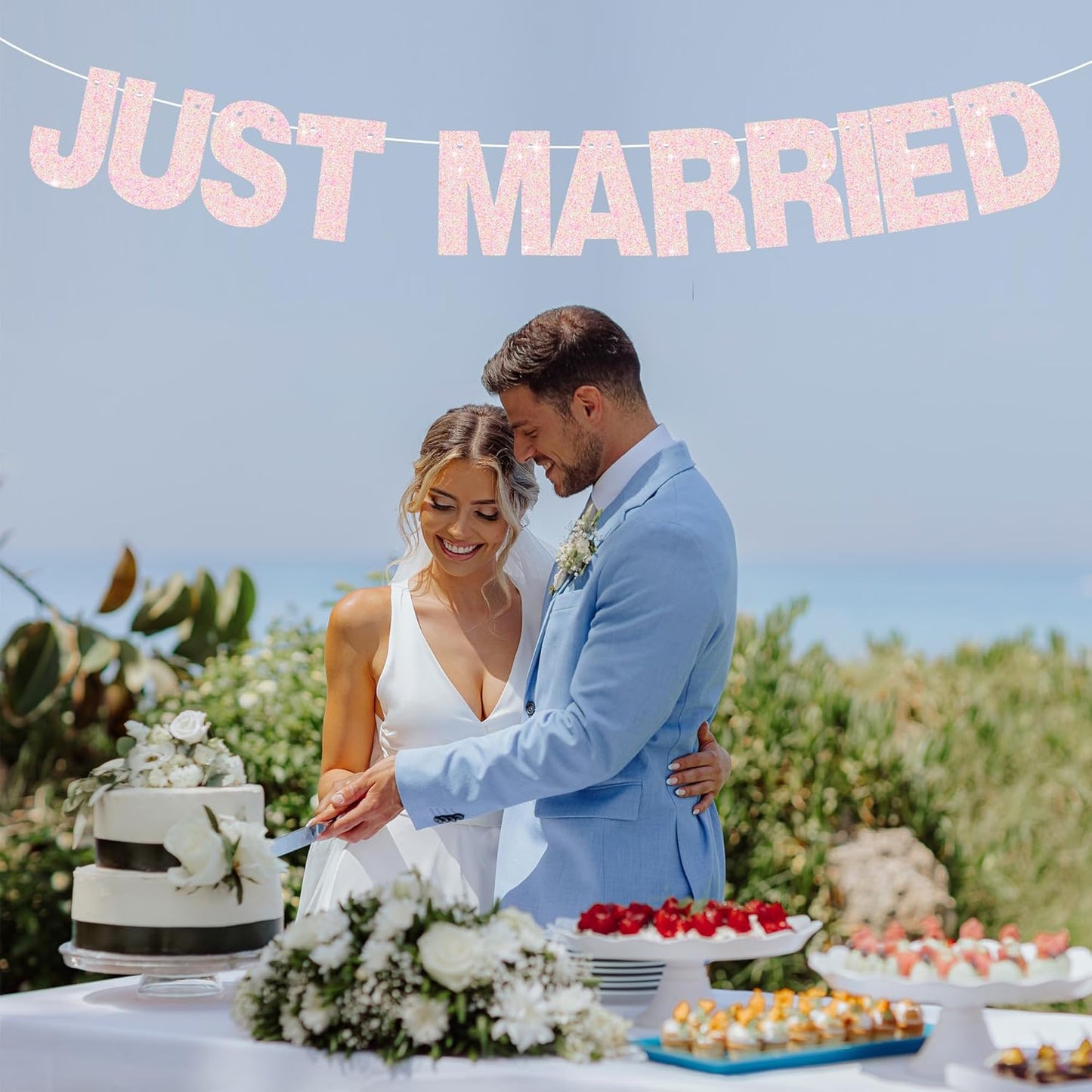 BEISHIDA 116 PCS Glitter Color Pink DIY Letter Banner Kit Make Your Own Banner，Including 111 Letters and Numbers 3 Rope and 4 Threading Device,Customized for Birthday Graduation Wedding Party Decor