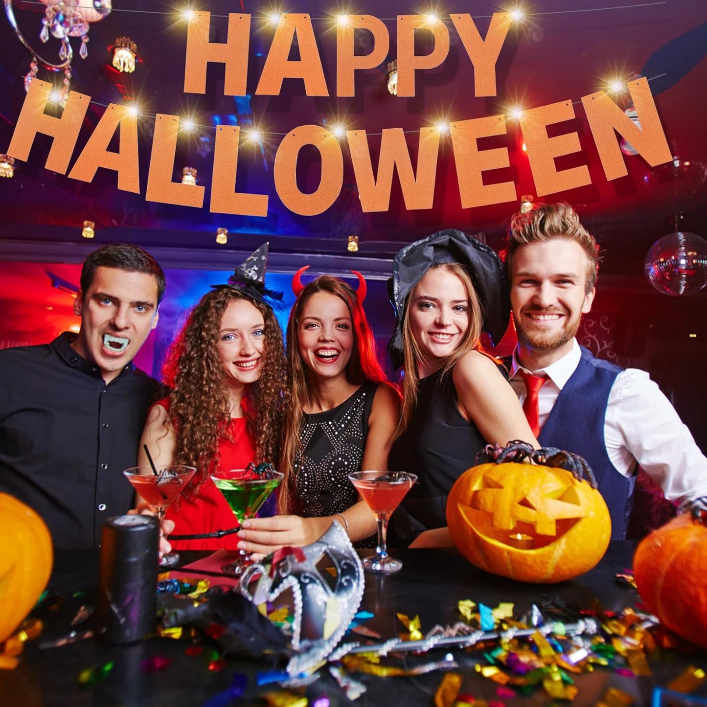 167Pcs DIY Glitter Customizable Banner Kit Custom Banners DIY Happy Birthday Letter Banners Personalized Banner Decor for Easter Day Christmas Baby Shower Birthday Party Decorations(Glitter Orange)