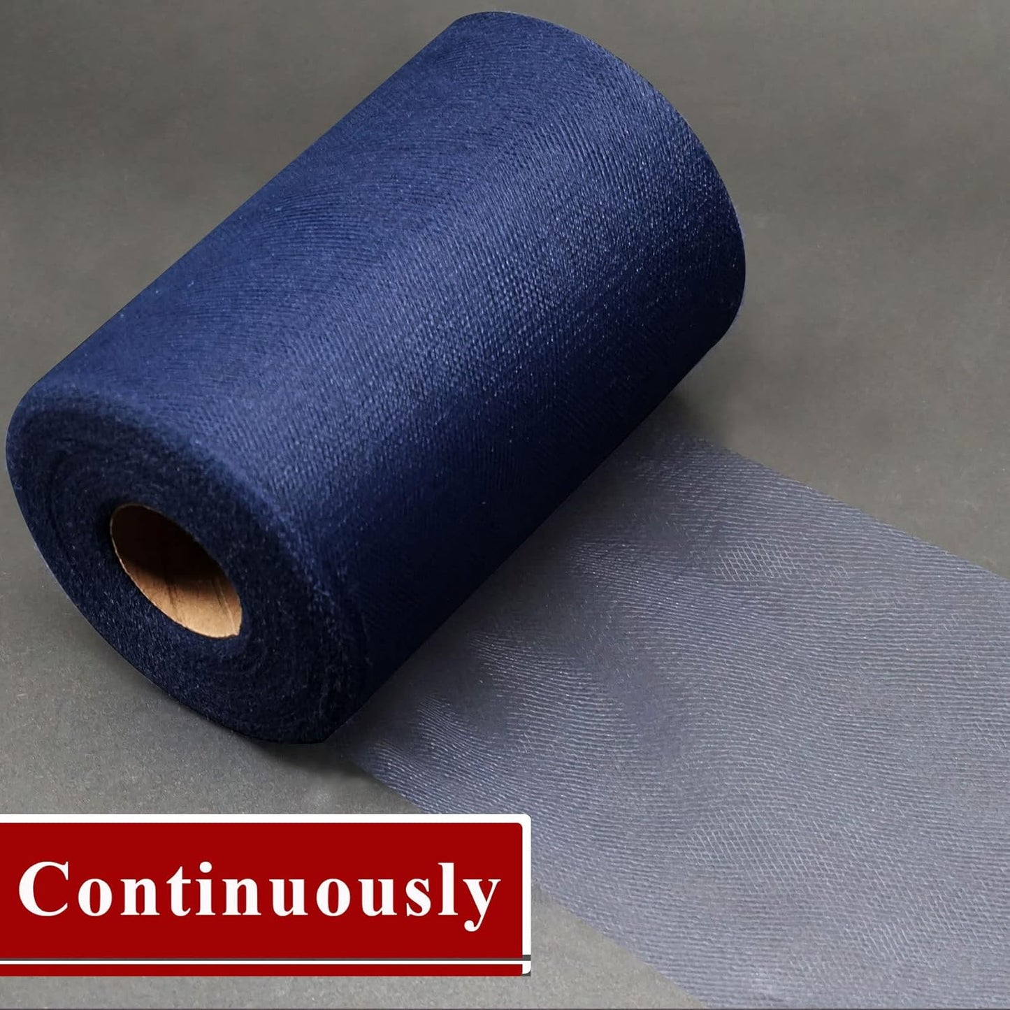 Navy Blue Tulle Fabric Rolls 6 Inch by 200 Yards (600 feet) Fabric Spool Tulle Ribbon for DIY Navy Blue Tutu Bow Baby Shower Birthday Party Wedding Decorations Craft Supplies
