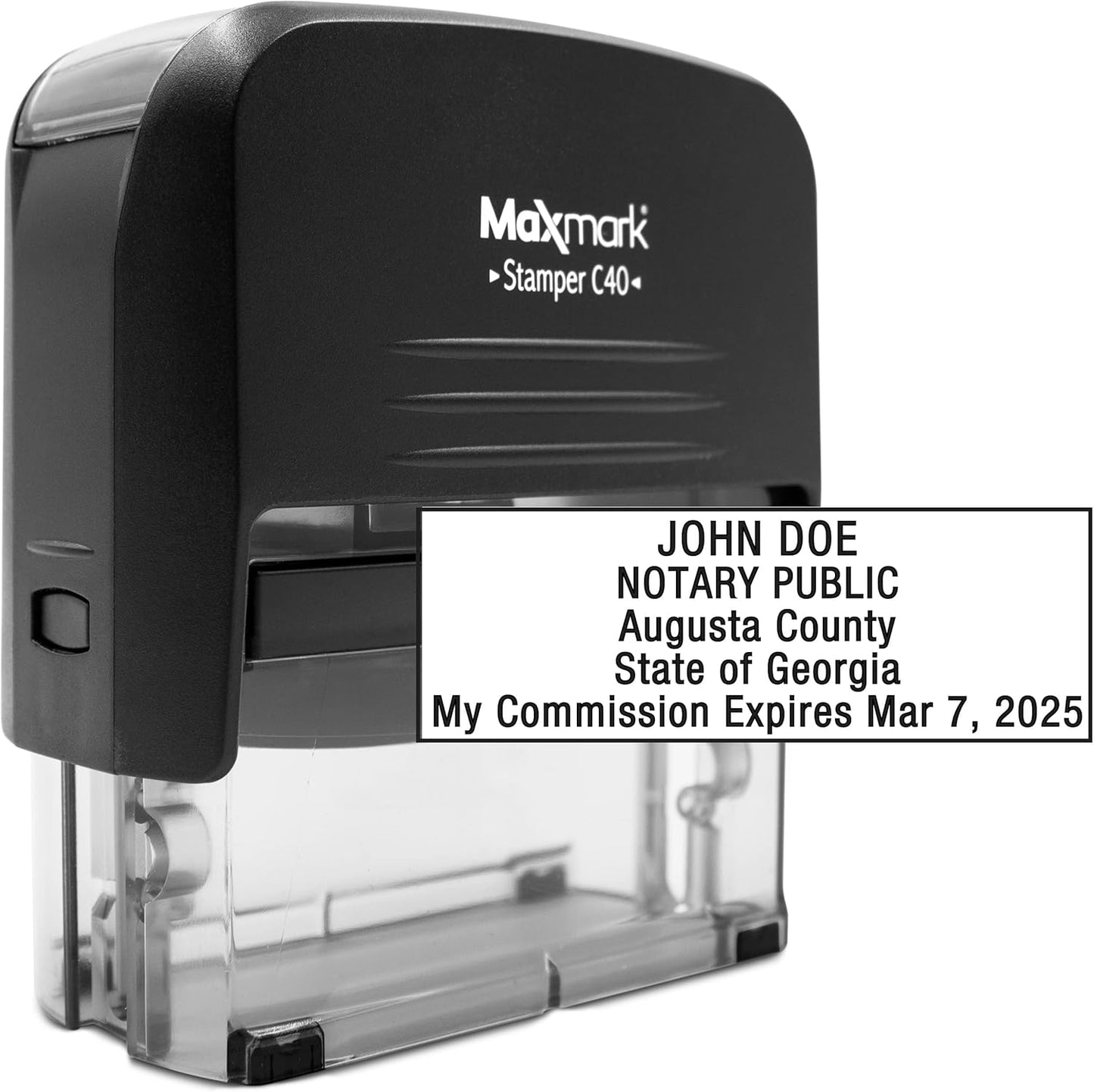 MaxMark Notary Stamp for State of Georgia- Self Inking Stamp