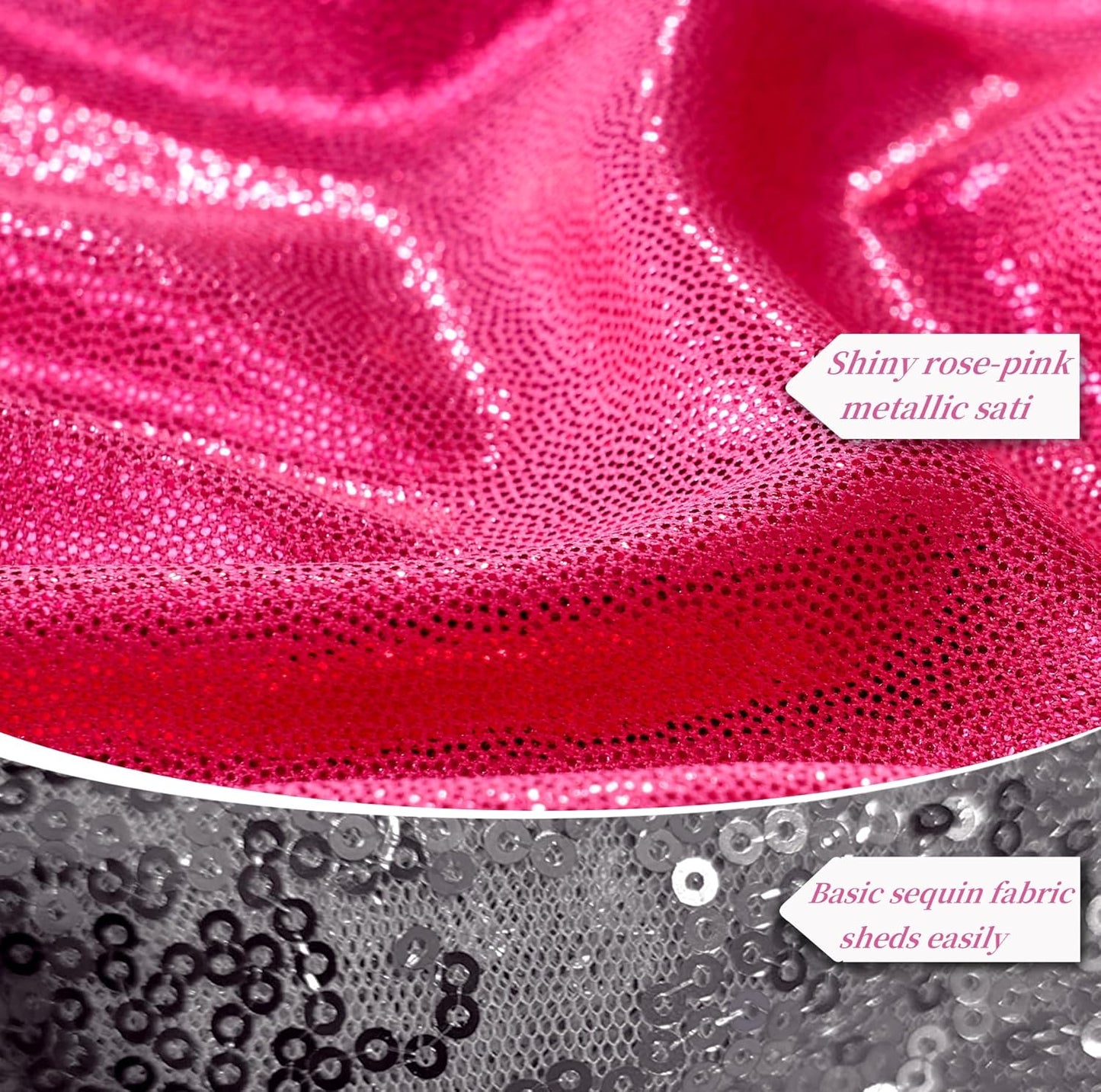 20ftx10ft Hot Pink Sequin Backdrop Curtain for Parties, Wrinkle Free Thick Glitter Sparkle Photo Backdrop Drapes 4 Panels 5x10FT Shimmer Back Drop Cloth for Wedding Birthday Photography Background