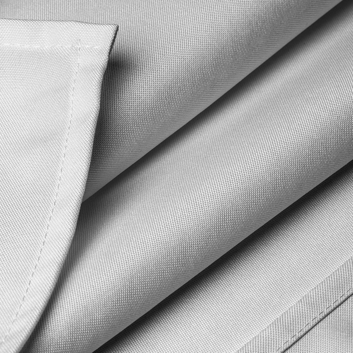 Lann's Linens - 10 Premium 70" x 120" Tablecloths for Wedding/Banquet/Restaurant - Rectangular Polyester Fabric Table Cloth - Silver