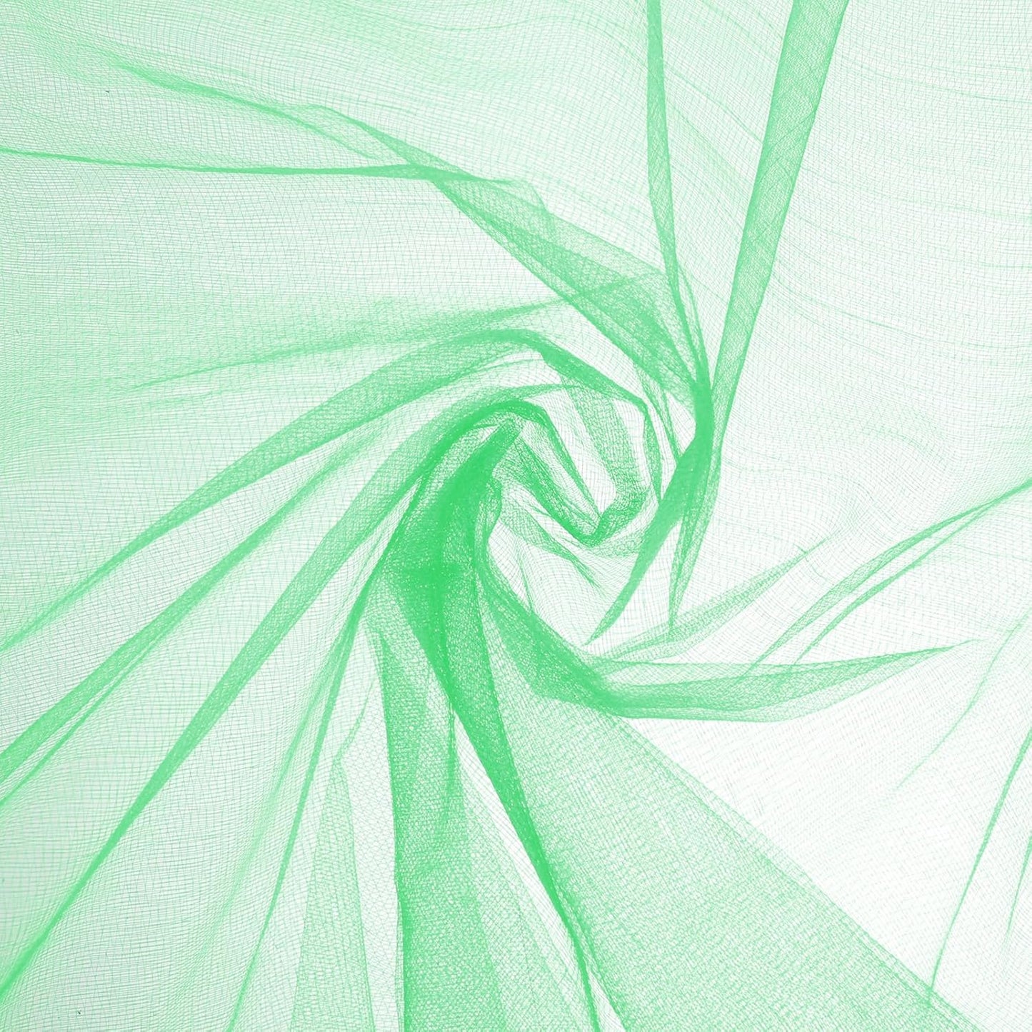 uxcell 19" by 5.5 Yard Tulle Fabric Backdrop Curtains for DIY Tutu Skirt Shower Decor Wedding Crafts Birthday Party Supplies, Green Grass