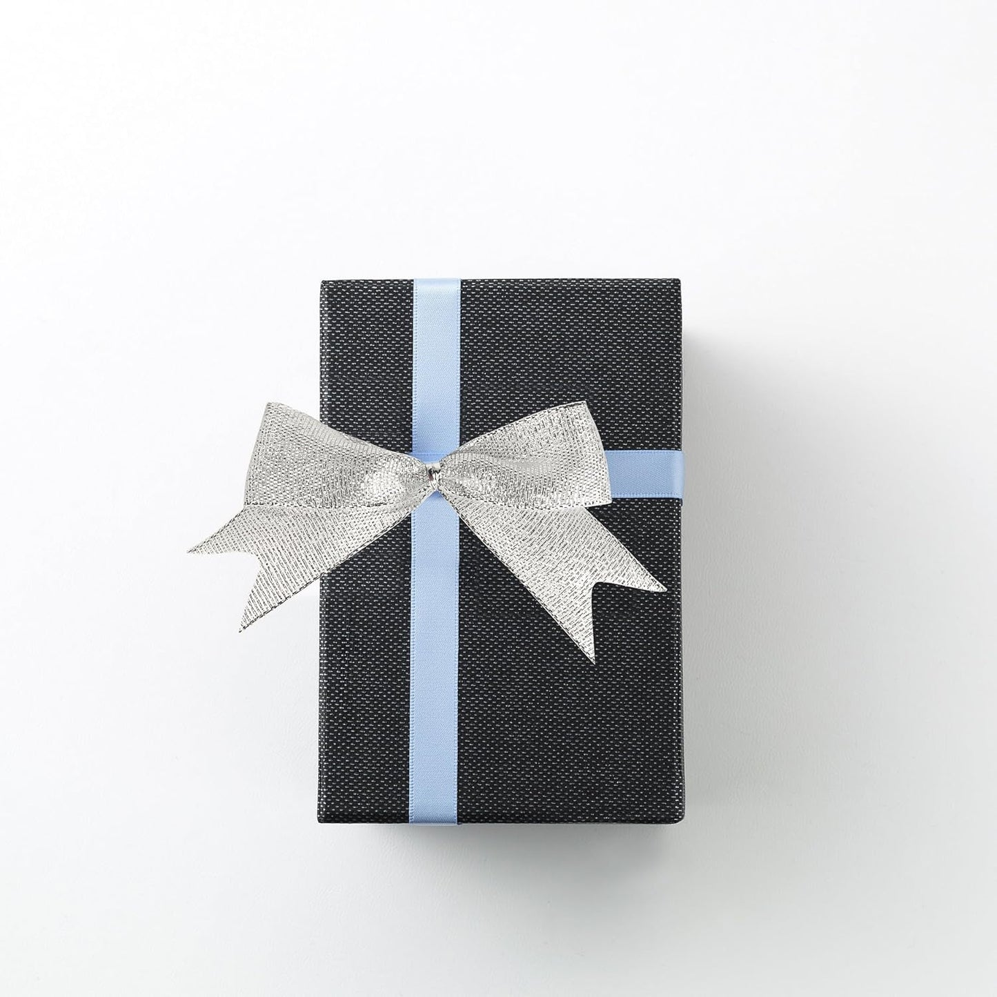 50pcs 3-1/2" Silver Twist Ties Metallic Silver Bows with Twist Tie Bows Fish Tail Cuttiog(Silver.)