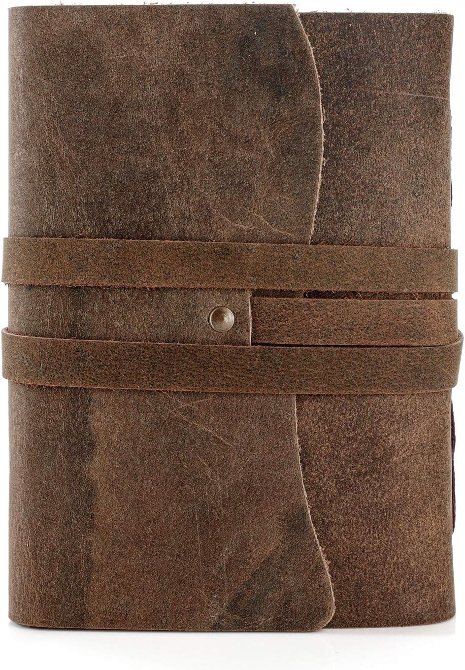 Handmade Leather Journal | Writing Diary | Bound Daily Notepad For Men & Women Unlined Paper Medium, writing pad gift for artist, sketch