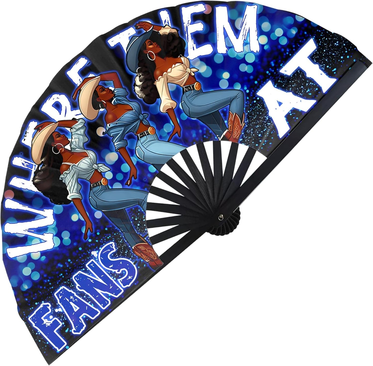 Boots On The Ground Hand Fan,Where Them Fans At Folding Fans,Clapping Clacking Fans For Line Dancing Unique Oriainal Pattern for Party Props Perfect Gifts for Line Dance Lover (Style 4)