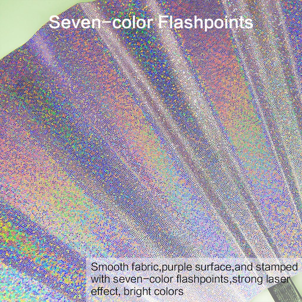 Large Rave Fan, Clack Folding Hand Fan with Premium Fabric, Thick Bamboo Frame for Men Women Gift for EDM, Festival, Club, Party, Dance, Decoration (Lridescent Purple, 13")