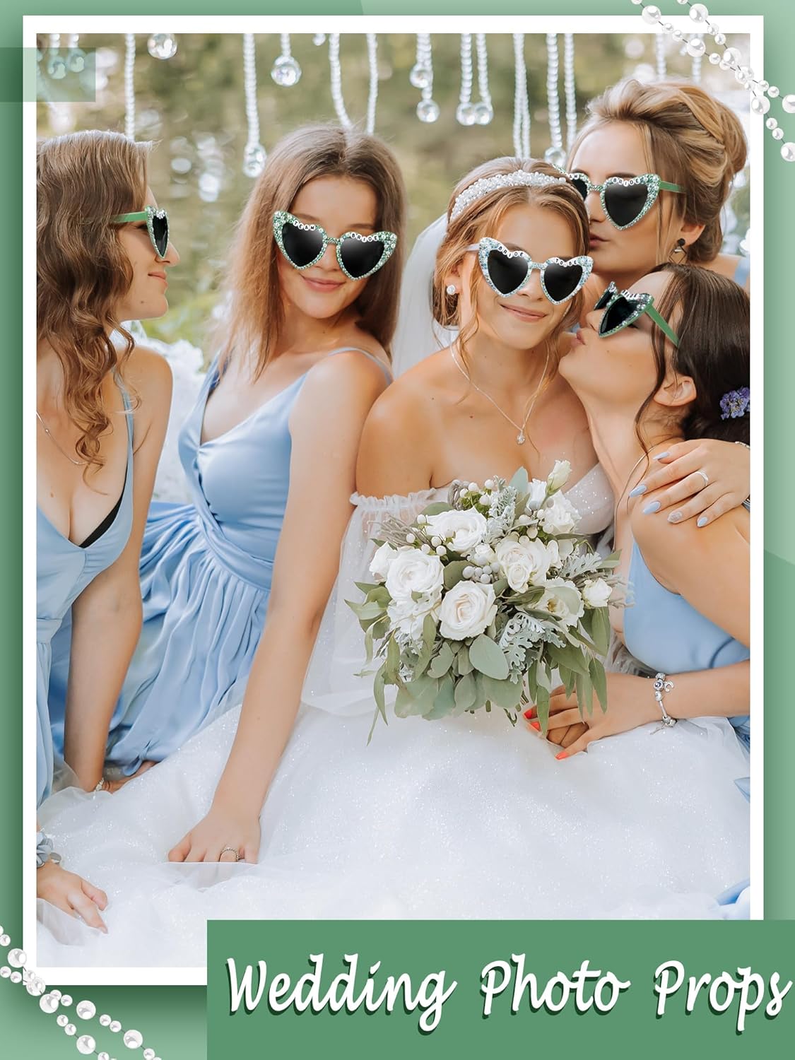 6 Pcs Bride Sunglasses Bachelorette Sunglasses Party Favors for Bridesmaids for Wedding Party Bride to Be Gifts