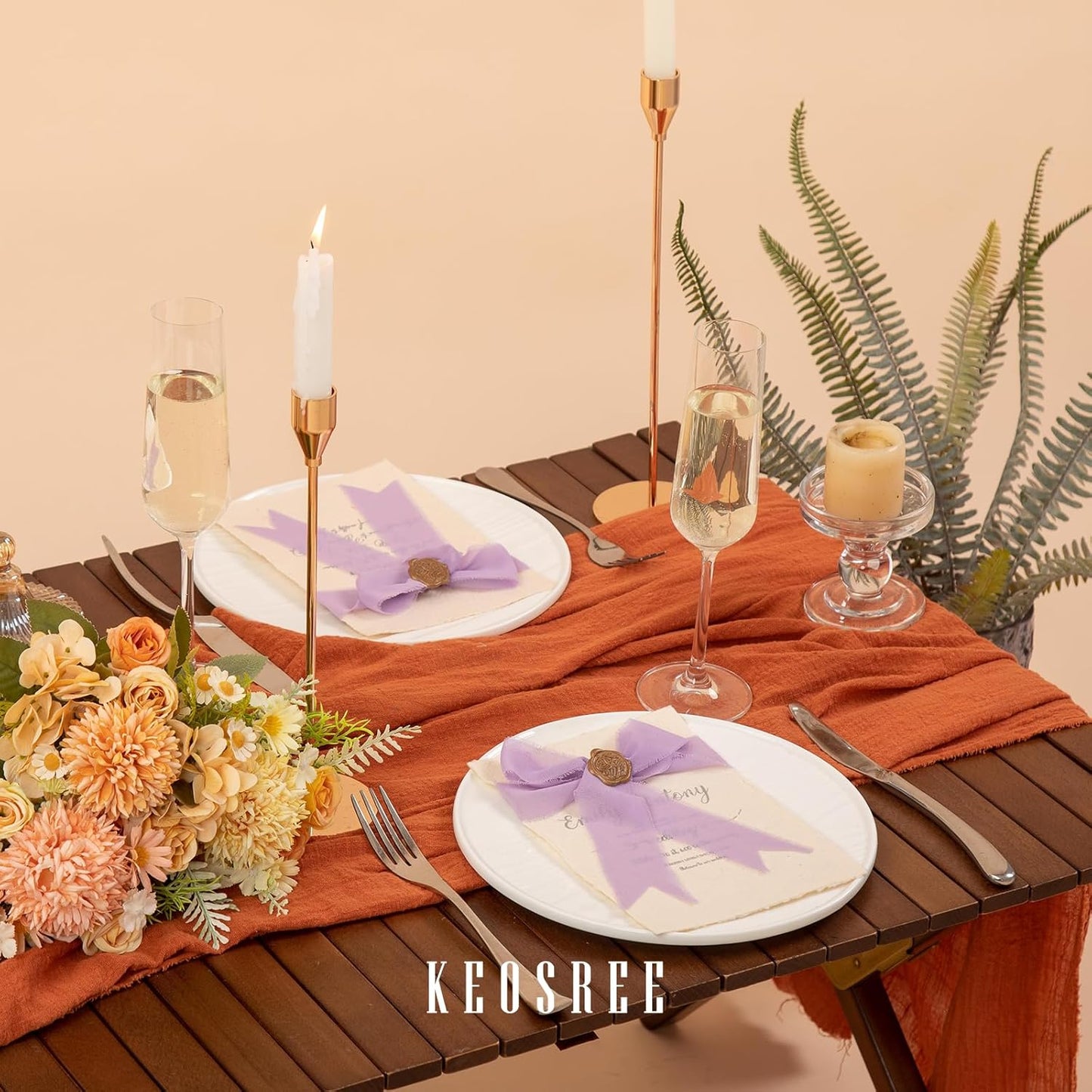 Purple Lavender Handmade Chiffon Ribbon,1.5" x 21Yd Frayed Silk Ribbons for Wreaths Bridal Flower Bouquet Christmas Gift Wrapping Wedding Decor Invitations Decorations (7Yards X 3 Rolls)