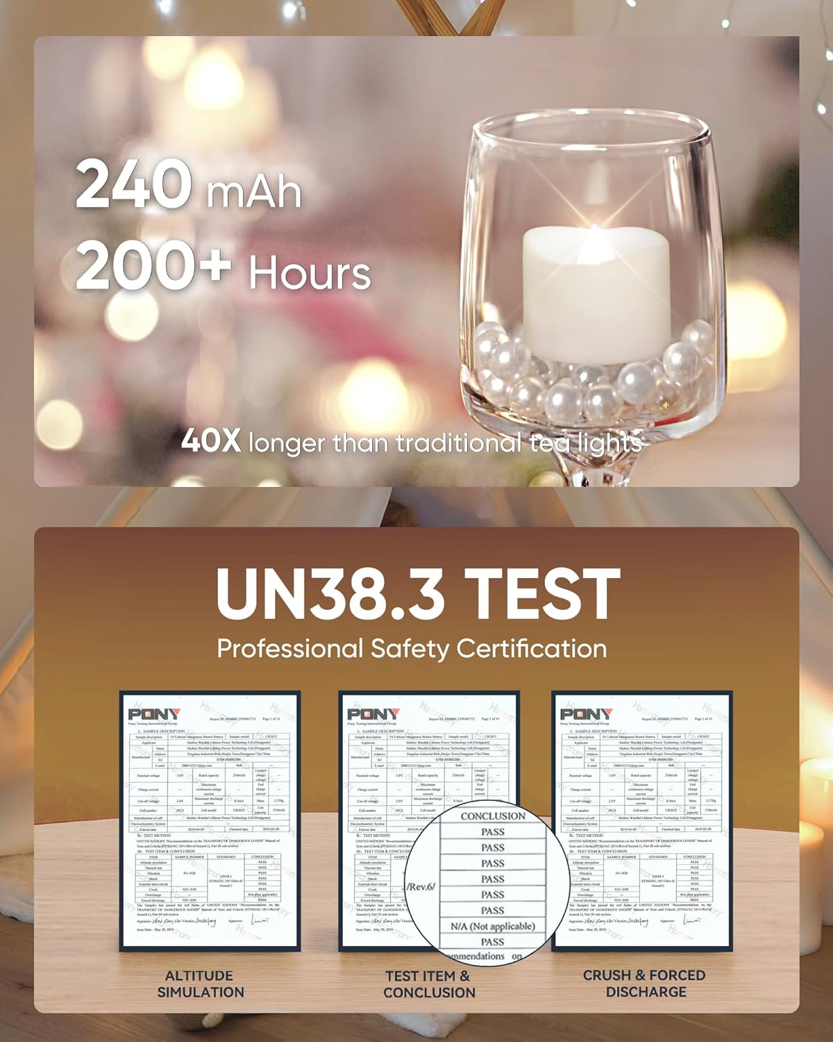 Homemory Cool White Flameless LED Tea Lights Candles, 200+Hour Battery Operated Fake Electric Votive TeaLights for Christmas, DIY Mood Lighting, Party, Holiday, Funeral, Home Decor, 12-Pack