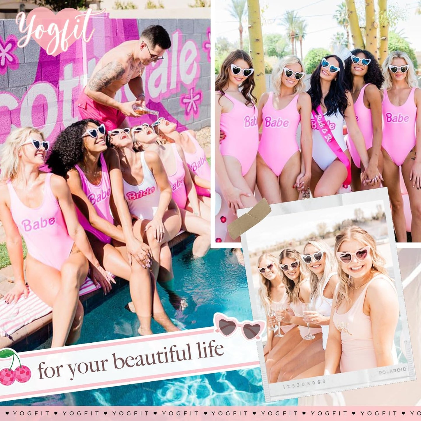 YOGFIT Heart Sunglasses for Women Fashion Classic Love Eye Protection Sunglasses Vintage Cute Heart Sunglasses