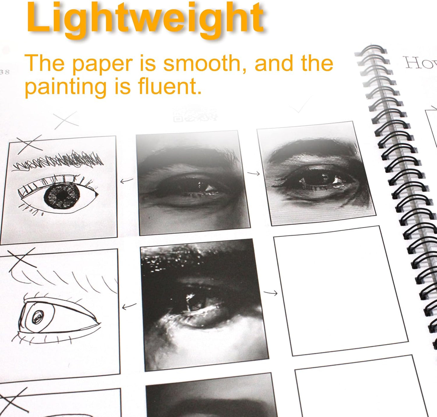 Sonjade Sketch Books This is NOT a Sketchbook, It's an Art Class! Art Book Drawing Pad, 100 Sheets, 8.6 x 11 Inch, Yellow