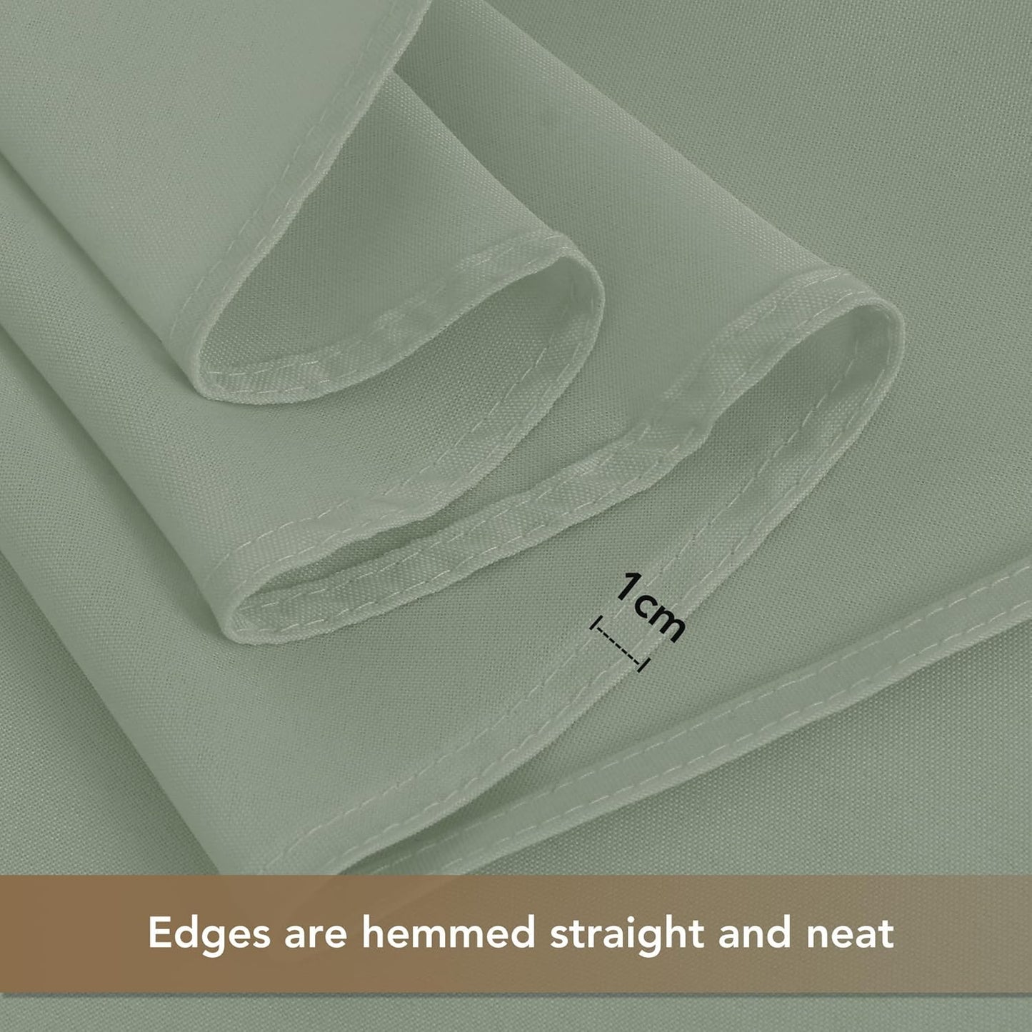 sancua Square Tablecloths 85x85 Inch - Sage Green Fabric Table Cloth for Square or Round Tables, Washable Polyester Table Cover for Outdoor Party, Birthday, Buffet, Resturant