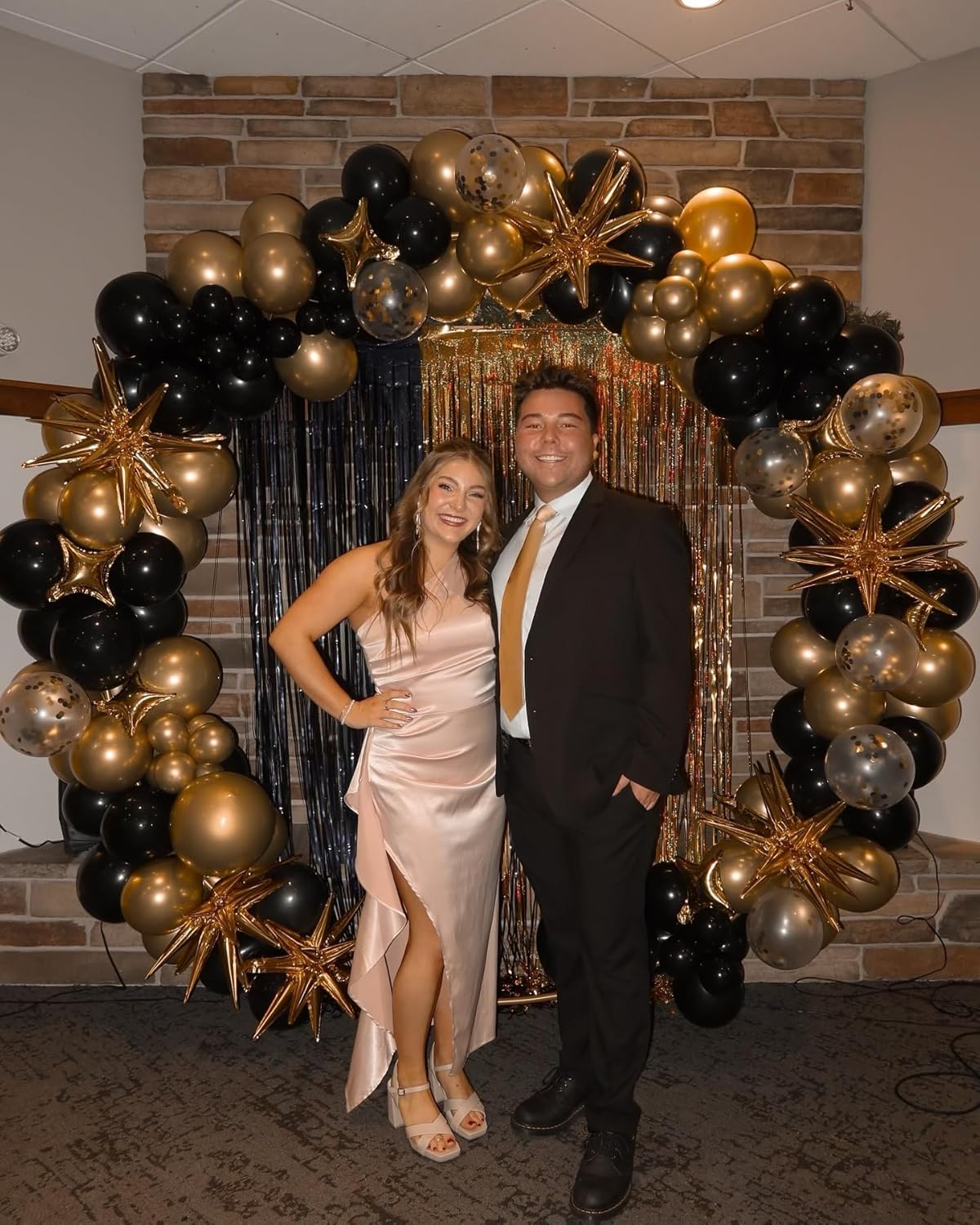 Gold Star Balloons,9Pcs 22Inch Gold Explosion Spike Cone Helium Polyester Film Star Foil Balloons for Birthday Anniversary Baby Shower Wedding New Year Disco Party Decorations