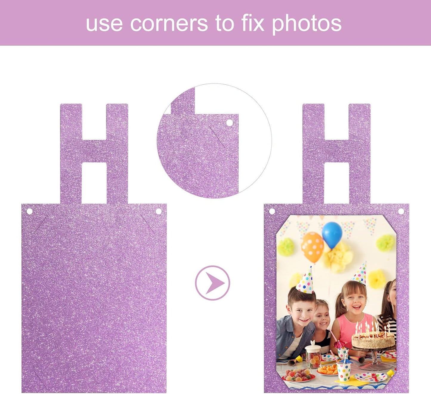 Birthday Photo Banner, Suitable for Kids and Adults Birthday Party Decoration, Annual Milestone Pink Happy Birthday Banner (pink)