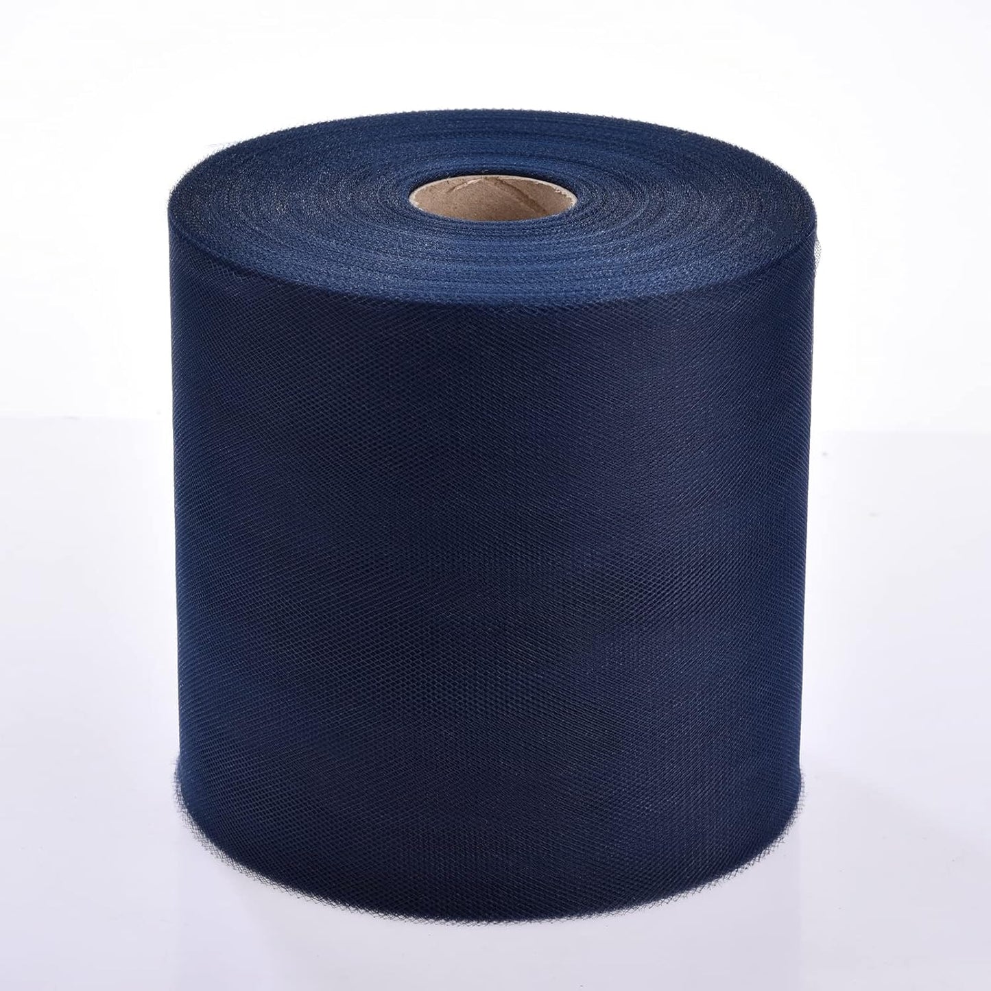 Tulle Fabric Roll, 6” by 200 Yards (600FT) Tulle Organza Fabric Spool for DIY Tutu Skirt Baby Shower Decor Wedding Backdrop Crafts Birthday Party Supplies(Navy Blue)