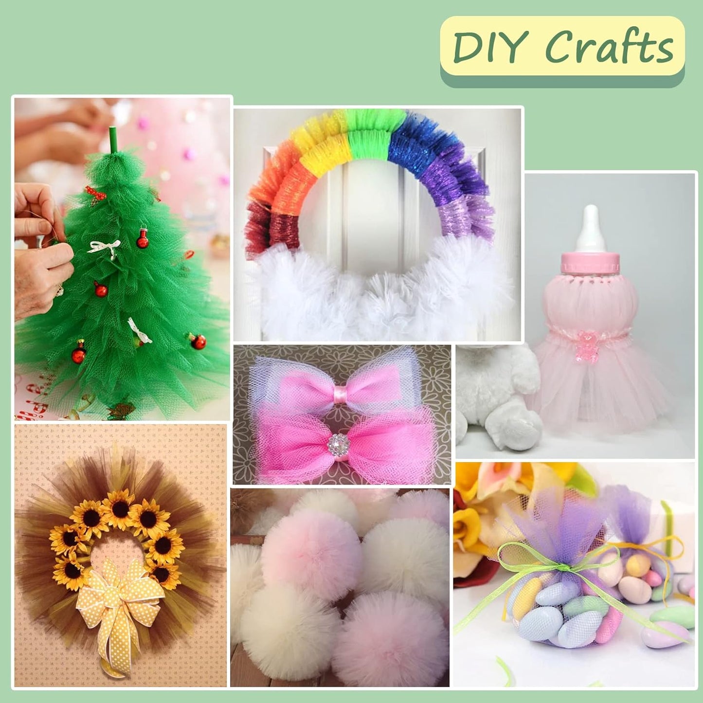 Pink Tulle Fabric Roll, 54 Inch by 10 Yards (30 ft) for Wedding Party Decoration Spool Bolt, Ceiling Decor, Tutu Skirt, Gift Wrapping, Soft & Drape (Pink)