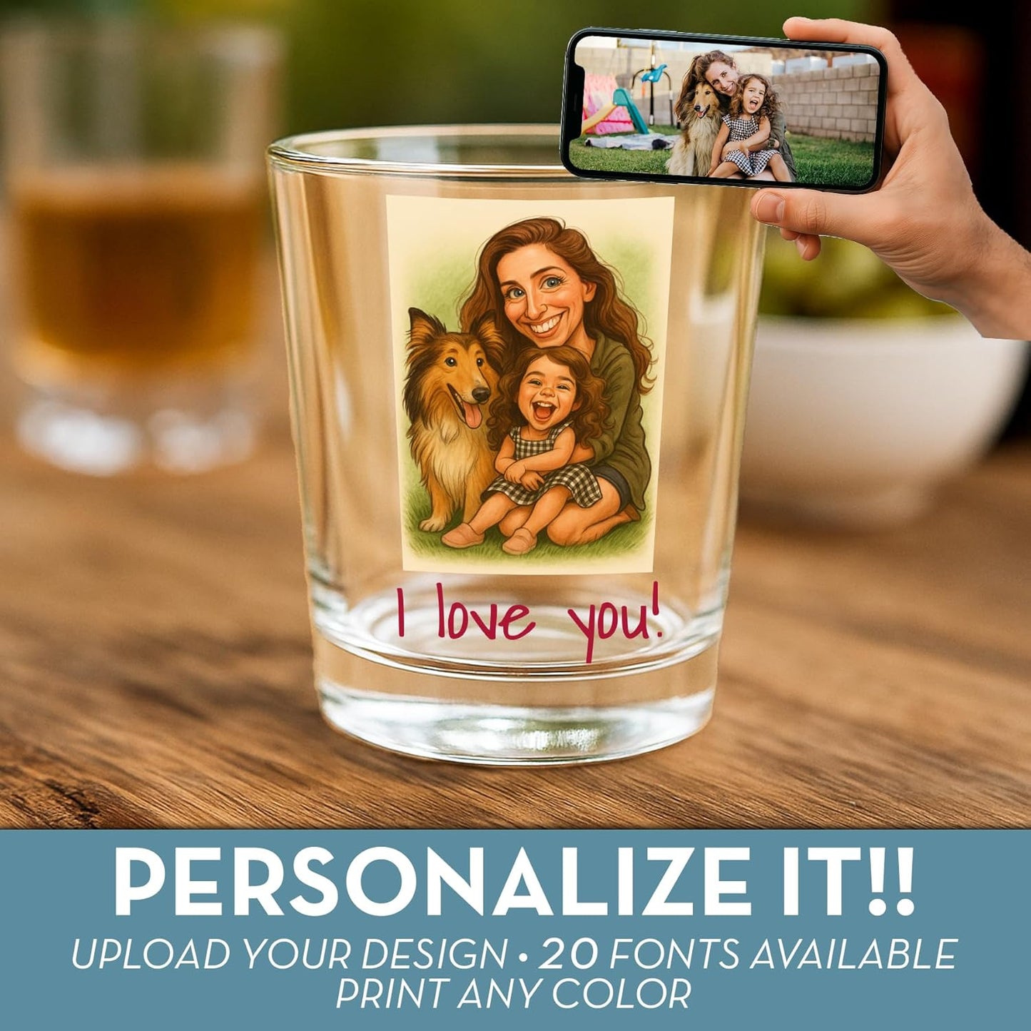 Funny Personalized Shot Glass 2.5oz, Custom Printed Picture Caricature Gift for Birthday, Bachelor Party, Customized Photo Cartoon Drinking Favor, Gag Gift For Men Women