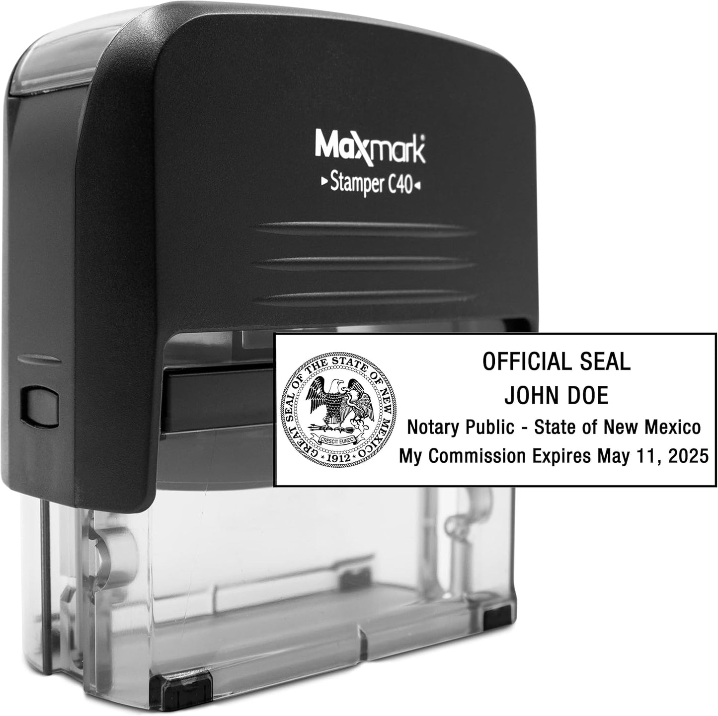MaxMark Notary Stamp for State of New Mexico- Self Inking Stamp