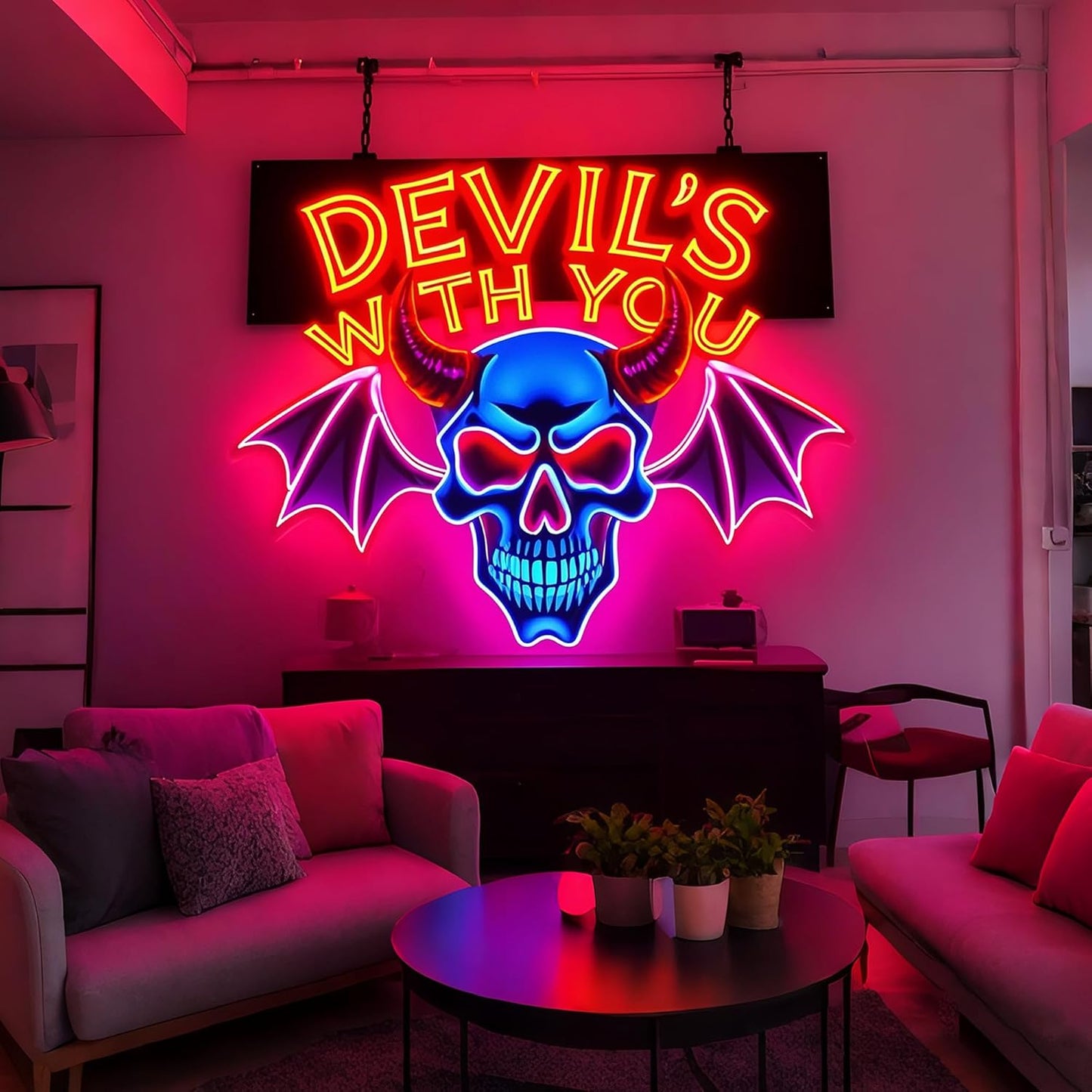 SELICOR Custom Logo Neon Sign - Personalized LED Business Logo with UV Printing, Customized LED Neon Light Up Sign for Home Bar Salon Shops Nails Beauty Company Logo Office Wall