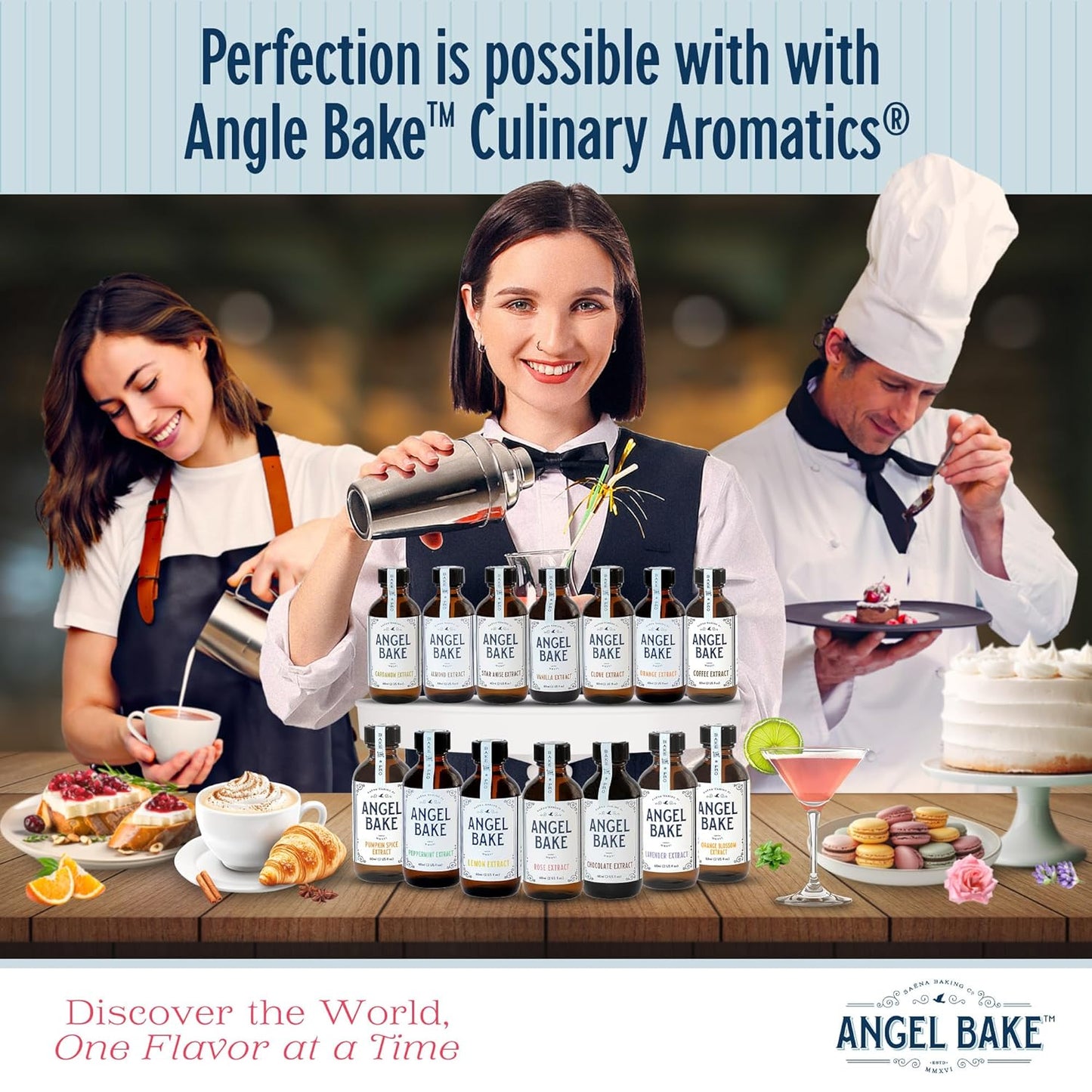 Pure Orange Blossom Extract for Baking and Mixology - Premium Natural Flavoring for Cooking, Desserts, & Beverages - Kosher, Keto Friendly, Vegan & Gluten-Free (2oz Extract with Latex-Free Dropper)