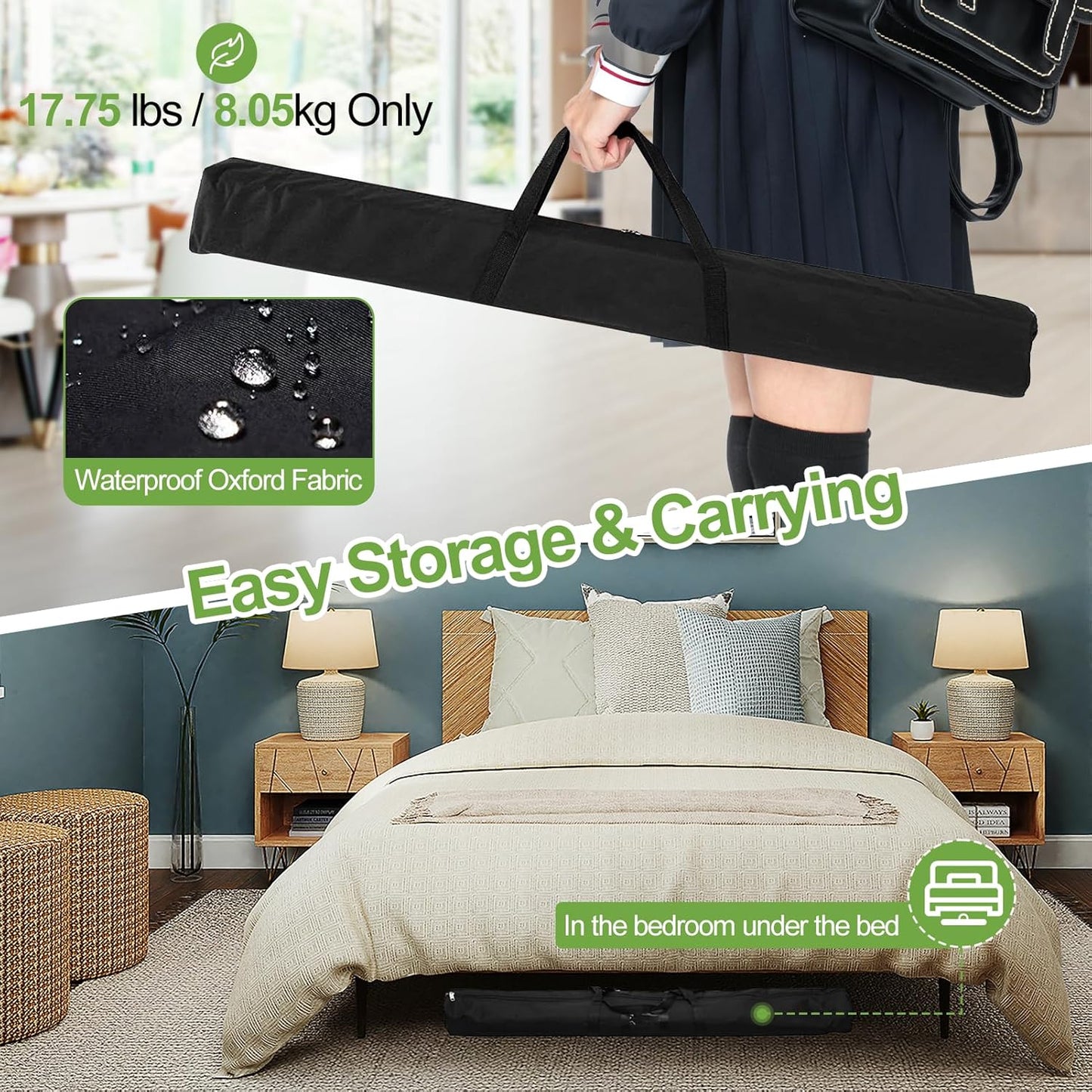 FUDESY 10x10 ft Backdrop Banner Stand, Heavy Duty Adjustable Background Kit With Carrying Bag, Step and Repeat Photography Frame for Trade Show Display Photo Booth Parties