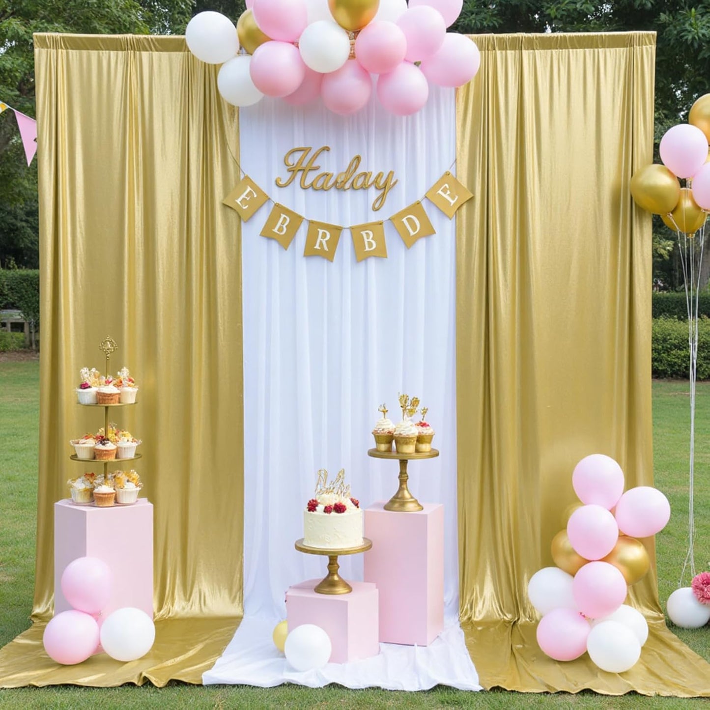 30x10 ft Wrinkle Free Gold Sequin Backdrop Curtain for Parties,Thick Not Fall Glitter Wedding Drape Backdrop,6 Panels 5x10ft Shimmer Photo Wall Back Drop Cloth for Graduation Photography Background