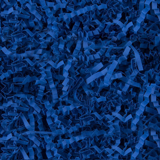 8.5oz Crinkle Paper Filler, Gift Baskets Gift Boxes Crafts Shredded Cut Paper Packaging Decorative Stuffing & Cushioning Confetti for Easter Birthday Wedding Party Favor Navy Blue