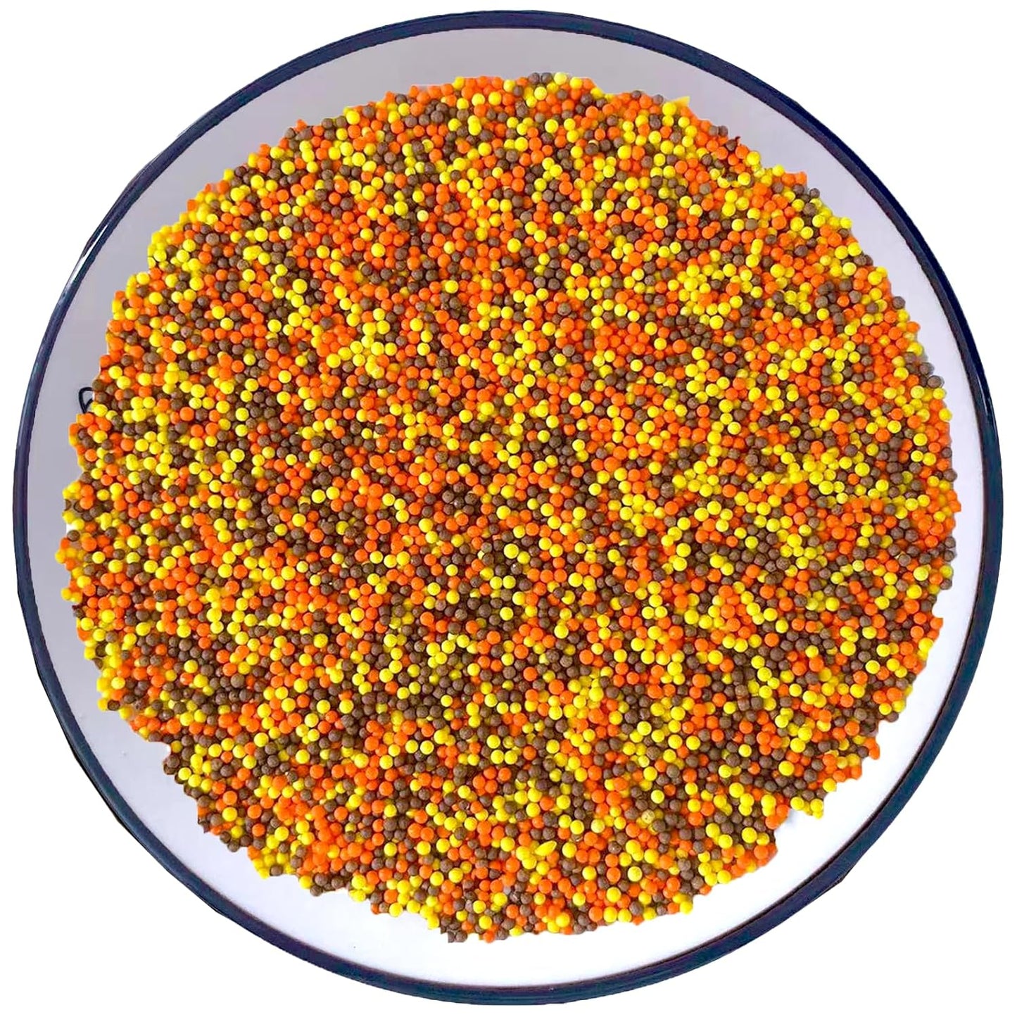 Sentovac Autumn Nonpareils Sprinkles Edible Fall 2mm Mini Peals Orange Sprinkle Harvest Season for Cake Decorating Sugar Candy Cookie Cupcake Topper Baking Decorations Thankgiving Halloween Supplies