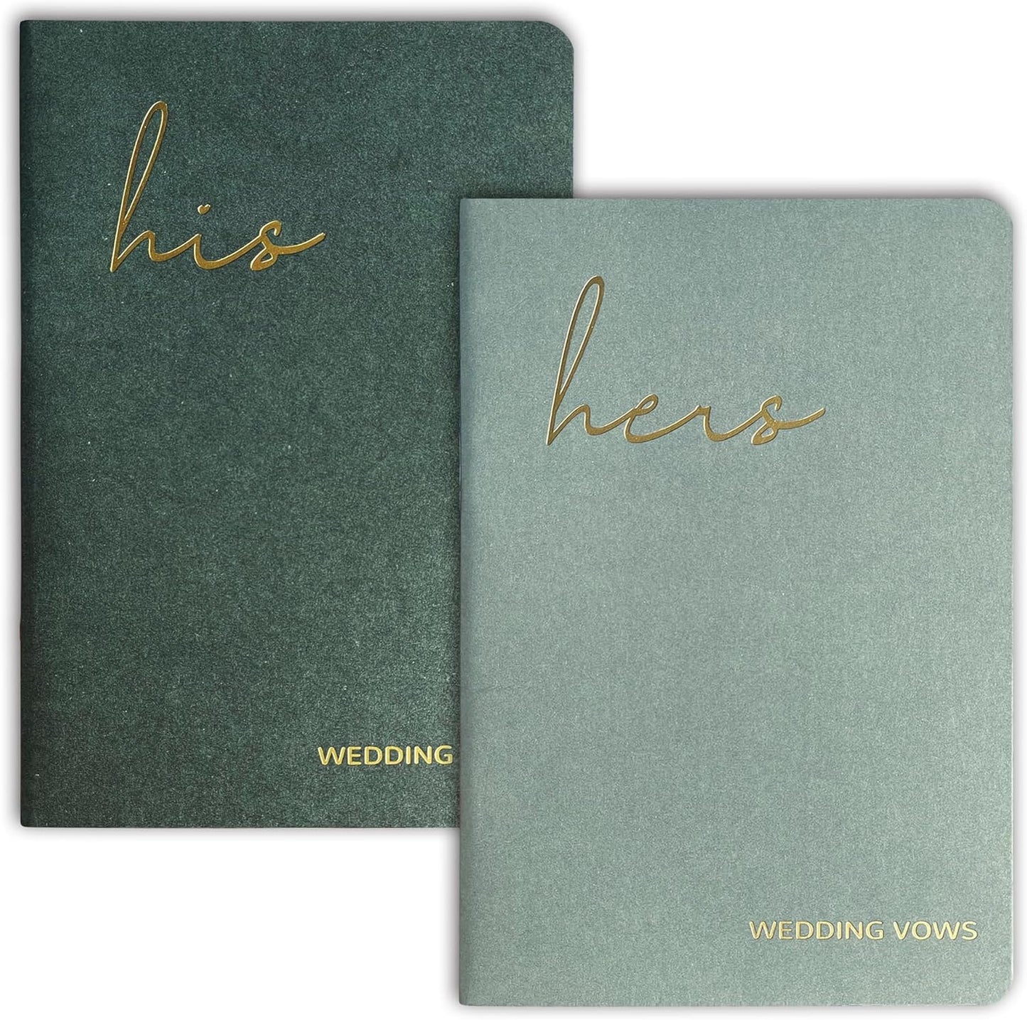Wedding Vow Books His and Hers, Wedding Registry Gifts Ideas for Bride & Groom,Wedding Essentials