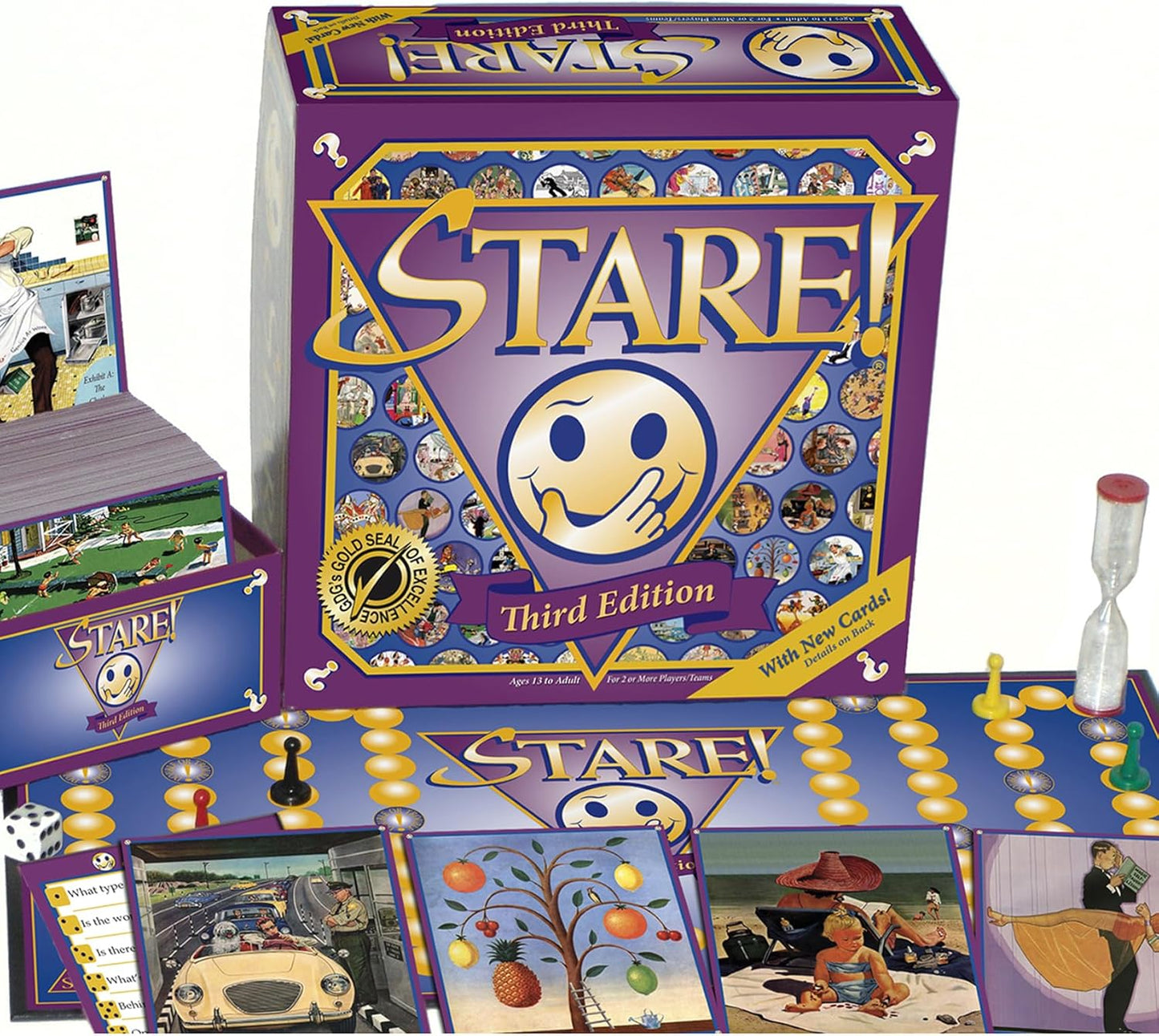Stare - Fun Game of Visual Recall Where Quirky Image Cards Challenge Players' Minds – Classic for Adult & Family Game Night