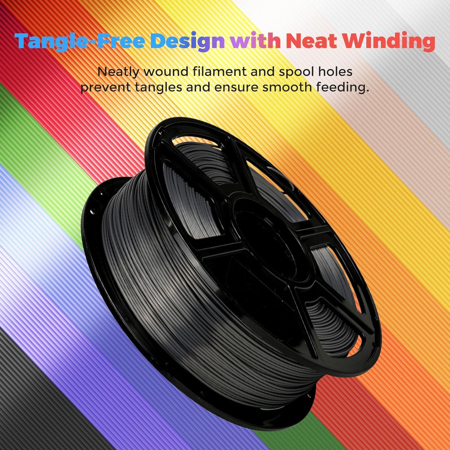 Flashforge 3D Printer Filament Silk PLA 1.75mm 1kg Spool-Dimensional Accuracy +/- 0.02mm (Metal Grey)