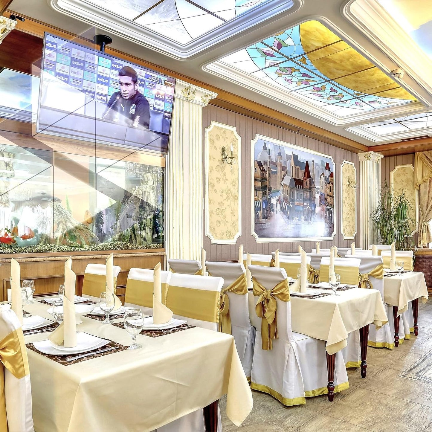 8 Pack Beige Tablecloth 60 x 102 Inch Rectangular Tablecloths for 6 Foot Rectangle Tables, Wrinkle Resistant Beige Table Cloth Washable Polyester Fabric for Buffet Wedding Party Banquet