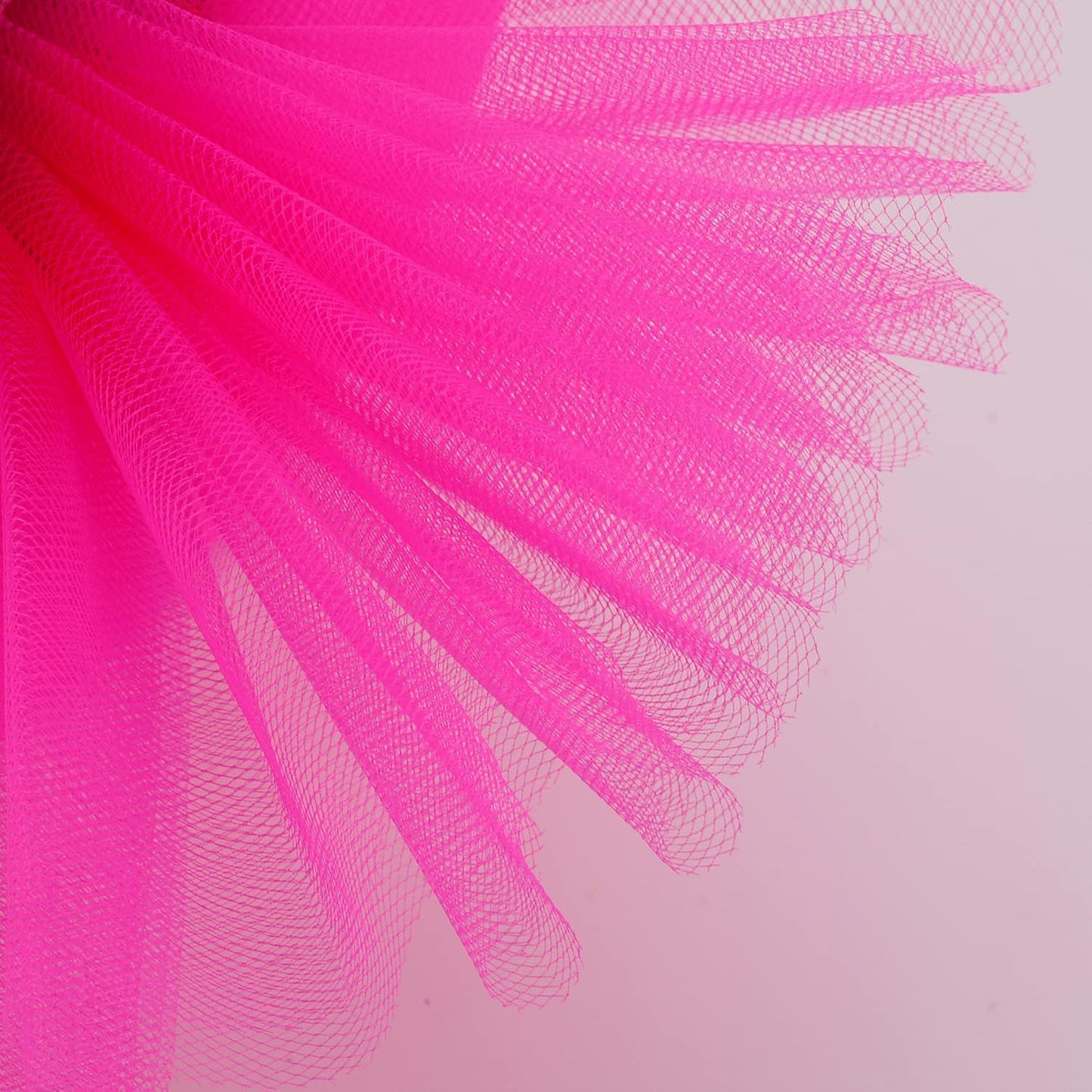 Tulle Fabric Roll, 6” by 200 Yards (600FT) Tulle Organza Fabric Spool for DIY Tutu Skirt Baby Shower Decor Wedding Backdrop Crafts Birthday Party Supplies (Fuchsia)
